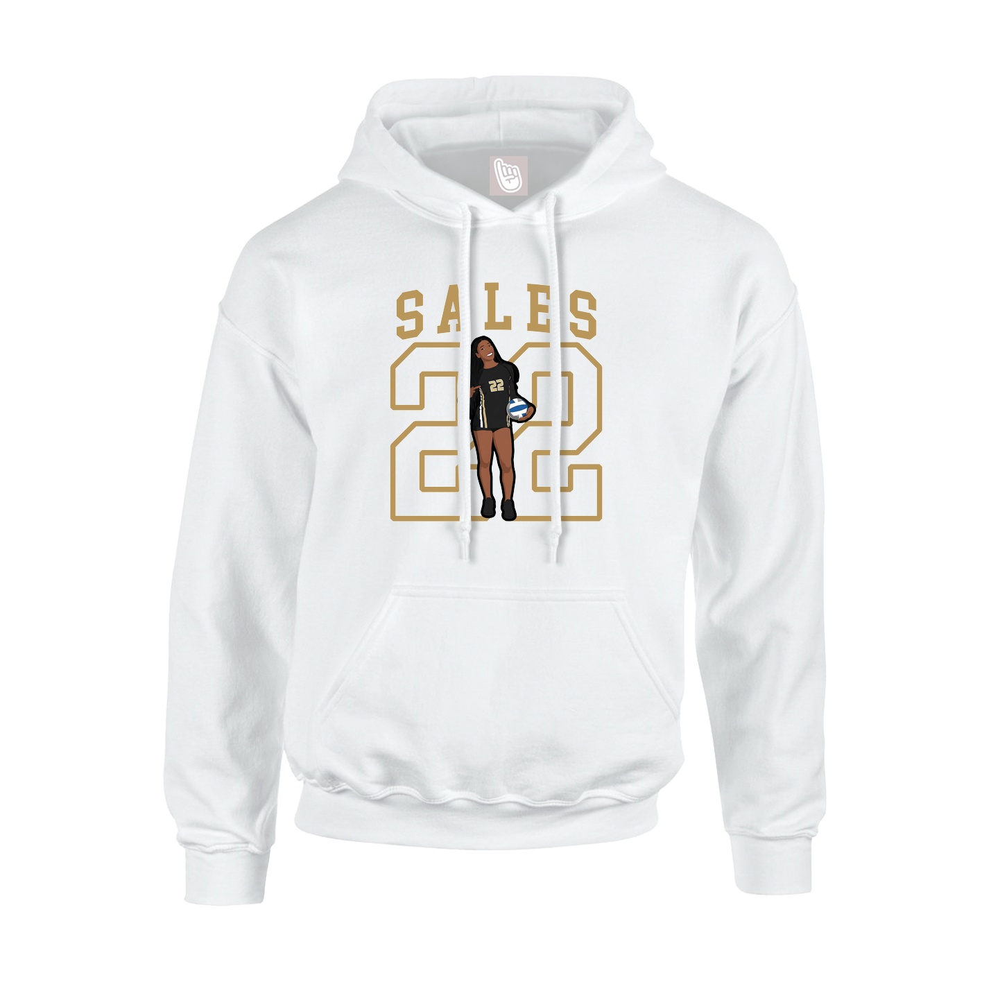 Hoodie — Shirsey in White
