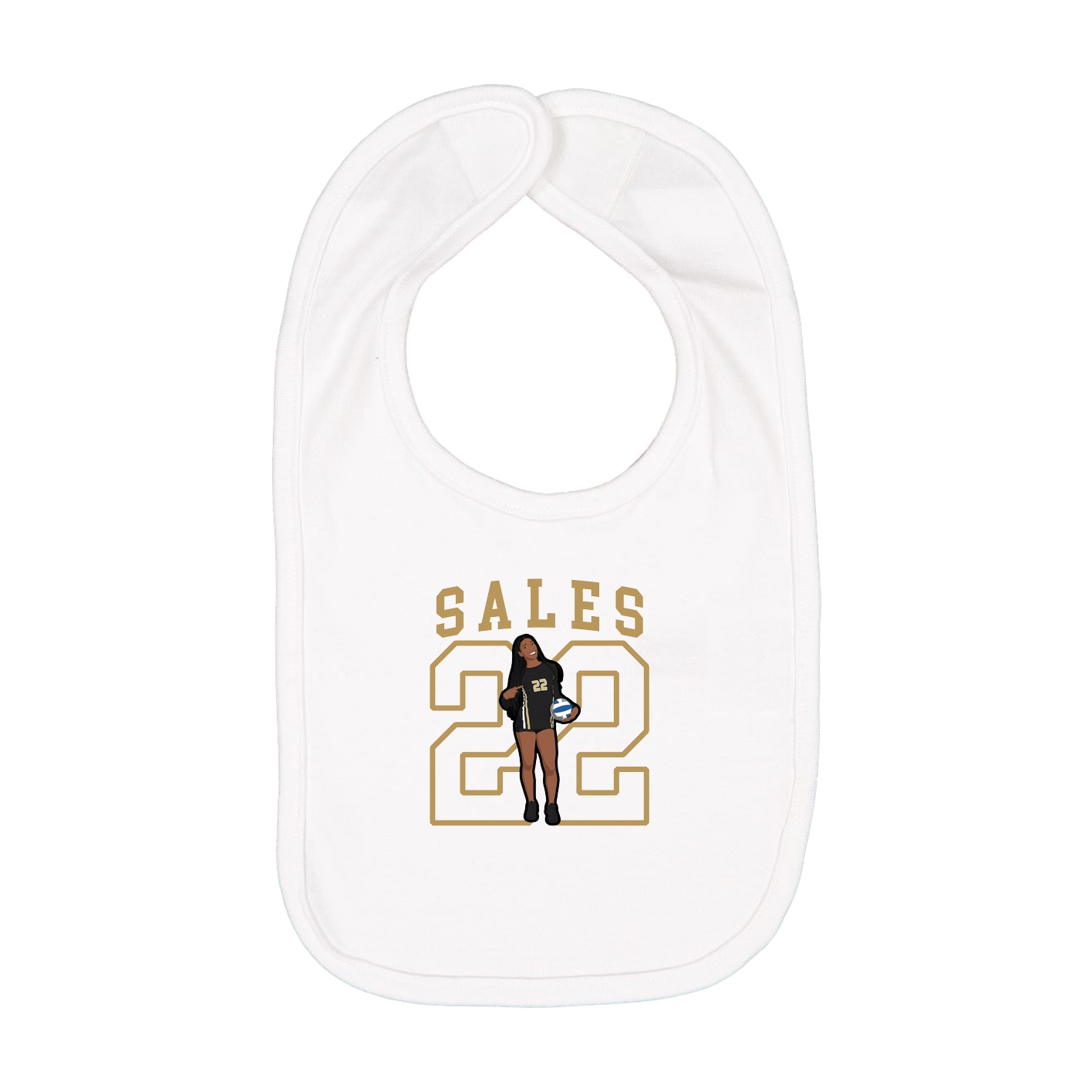 Infant Bib — Shirsey in White