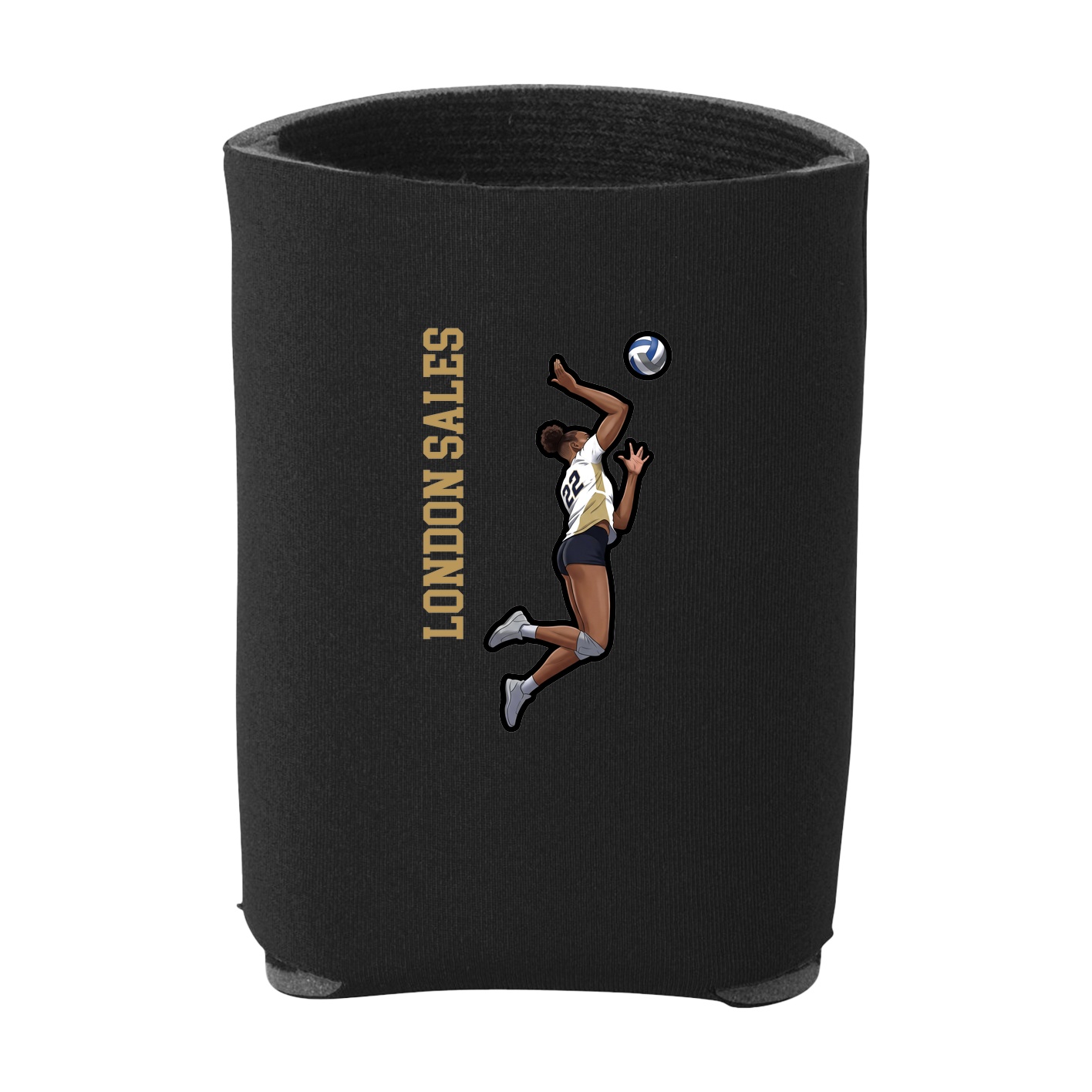 Can Holder — Name Vertical in Black