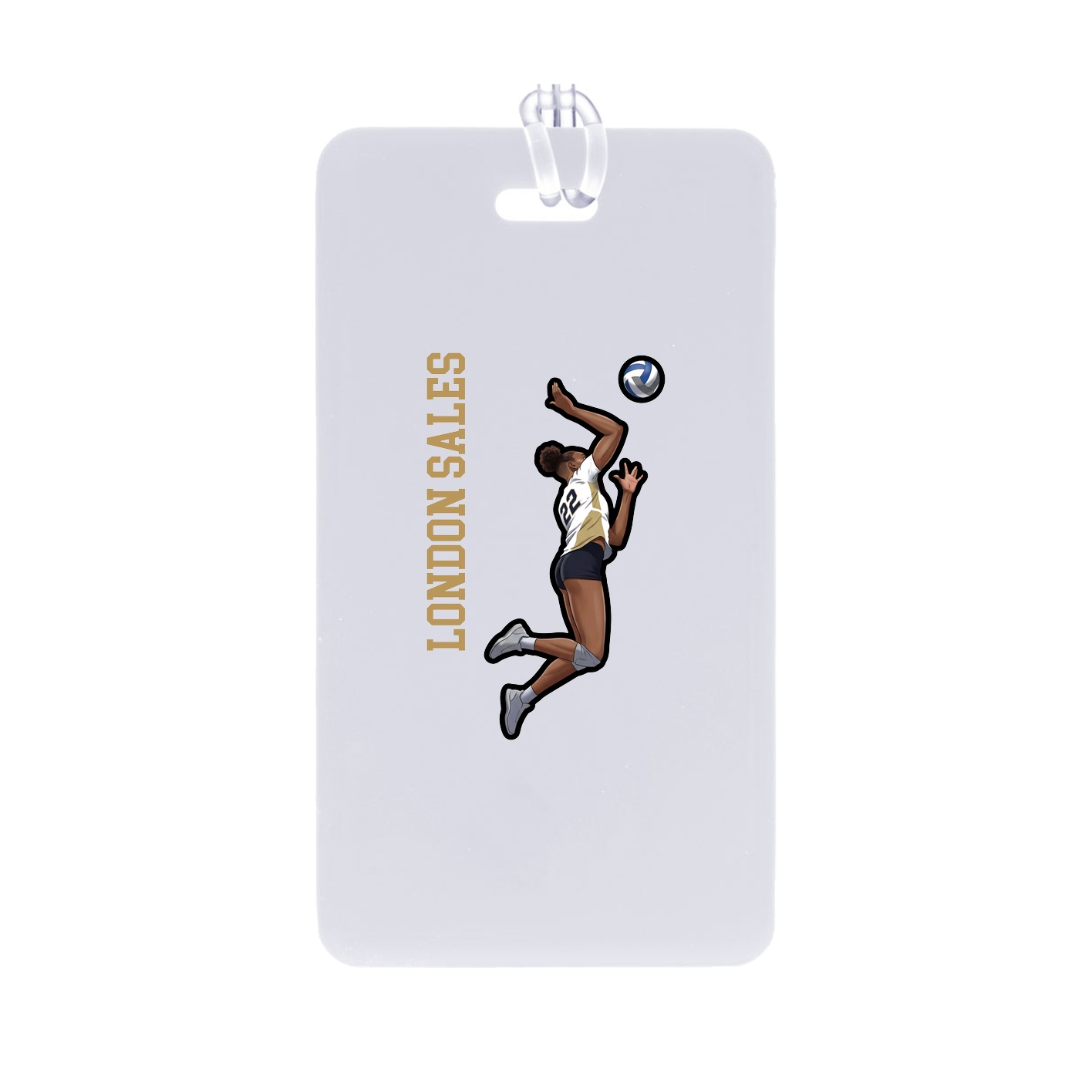 Bag Tag — Name Vertical in Classic