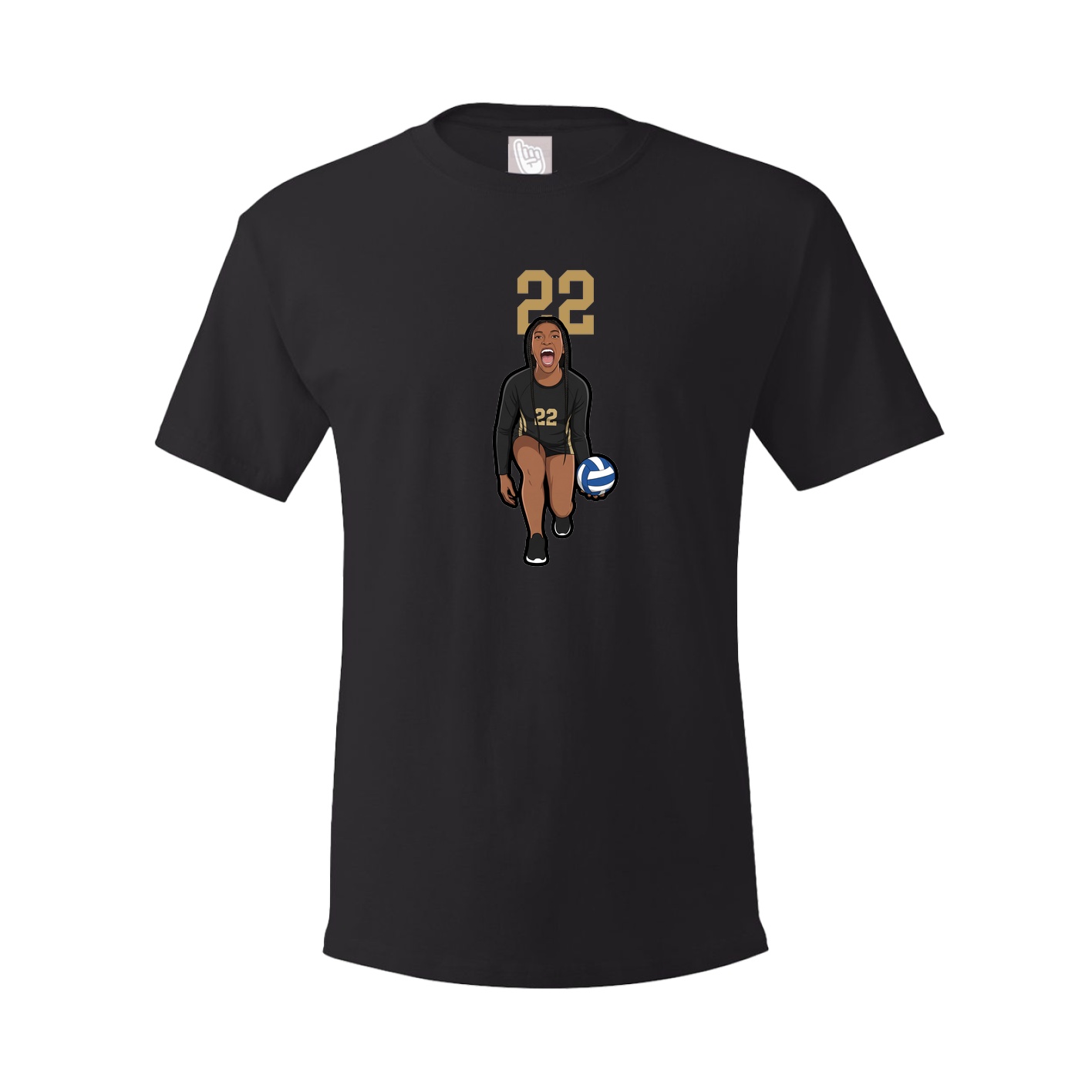 Tee — Number Top in Black