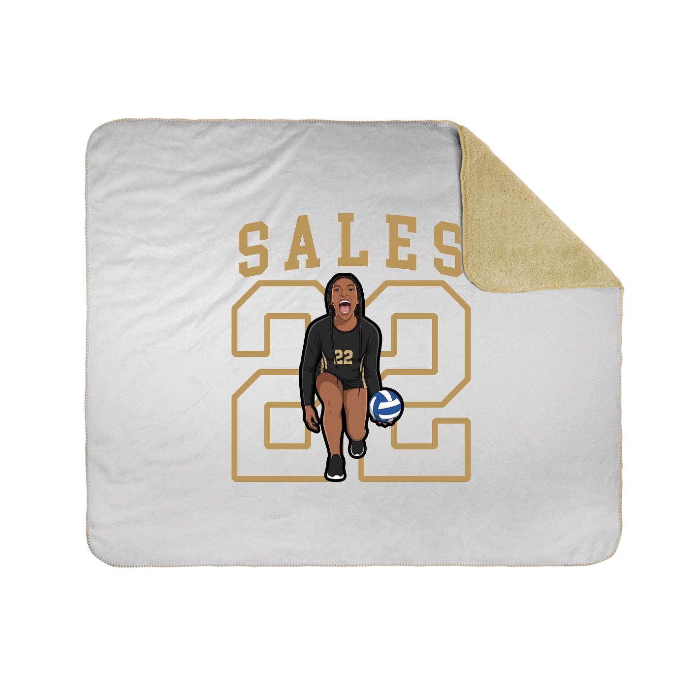 Throw Blanket — Shirsey in White