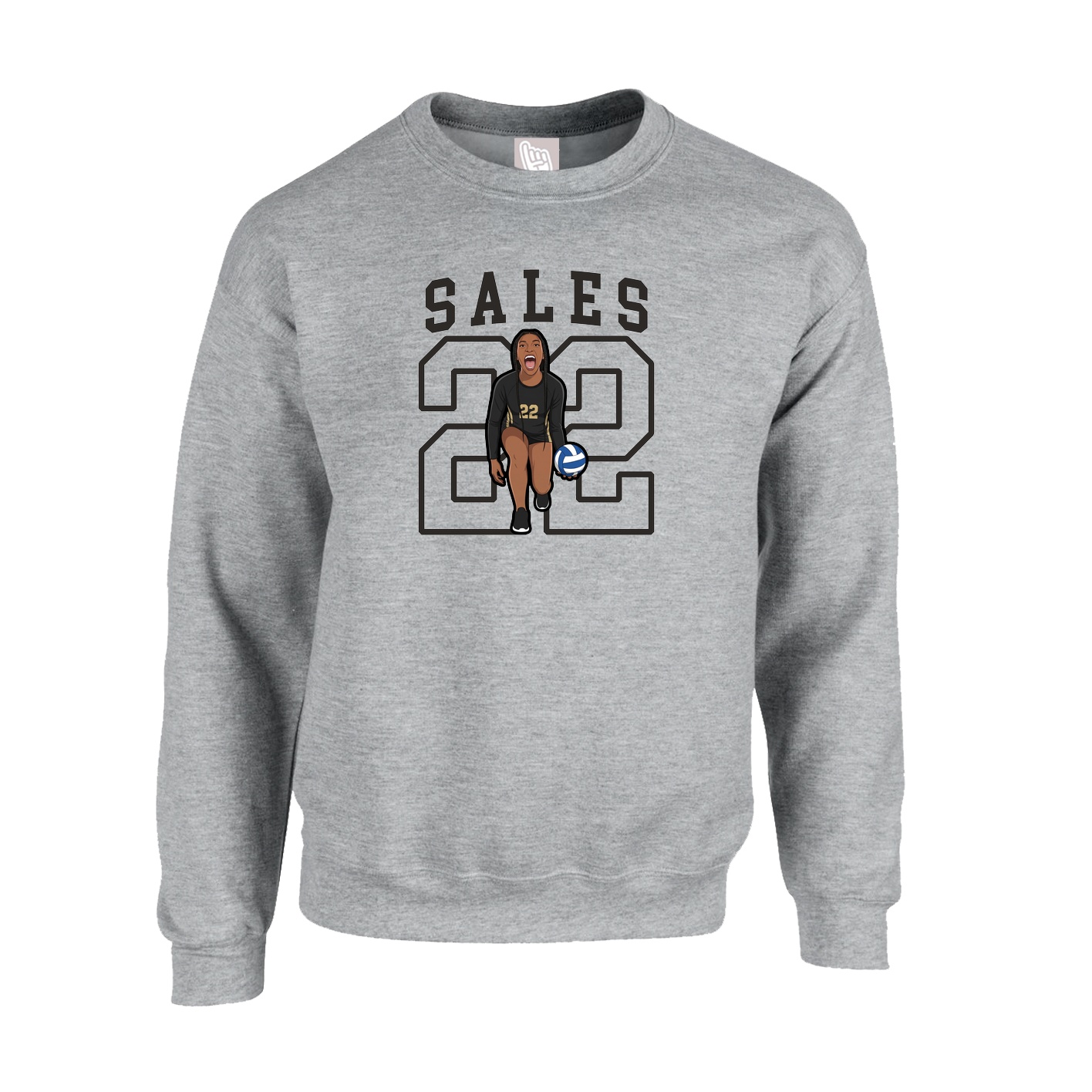 Fleece Crew — Shirsey in Grey