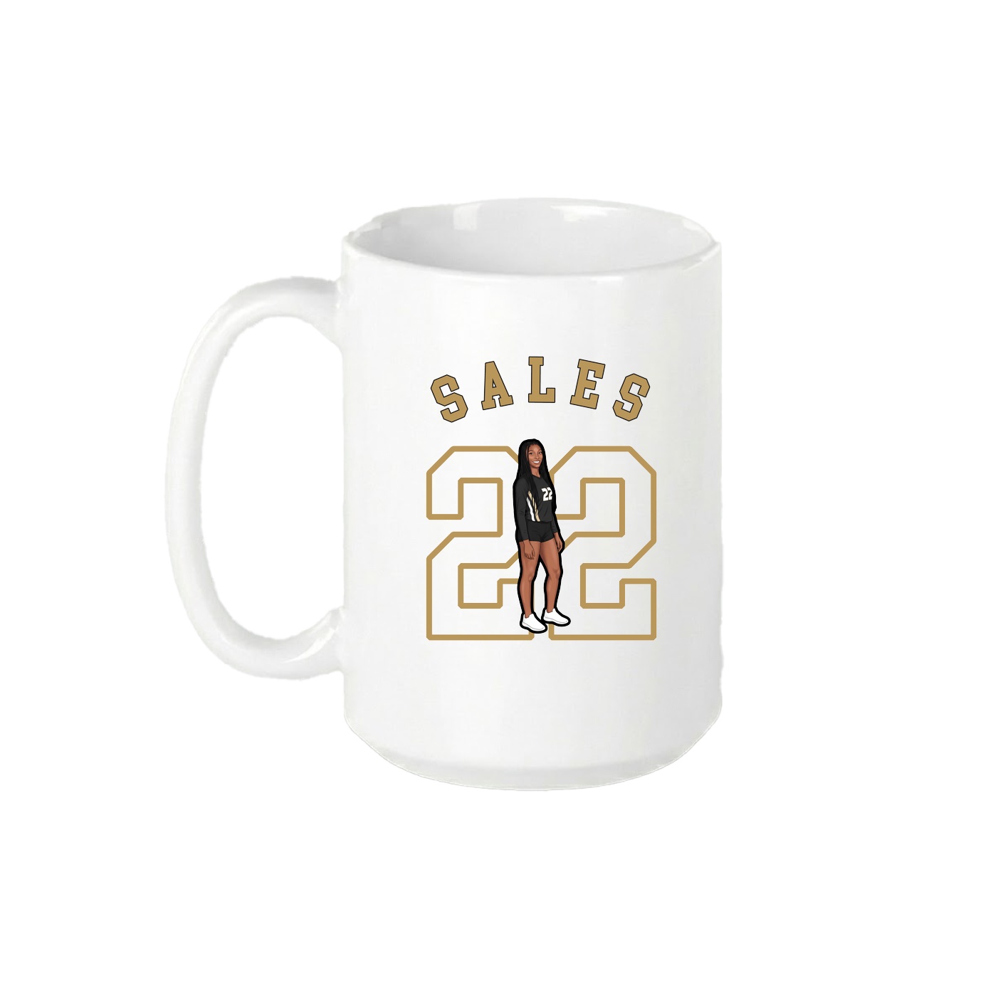 15oz Coffee Mug — Shirsey Arch in White