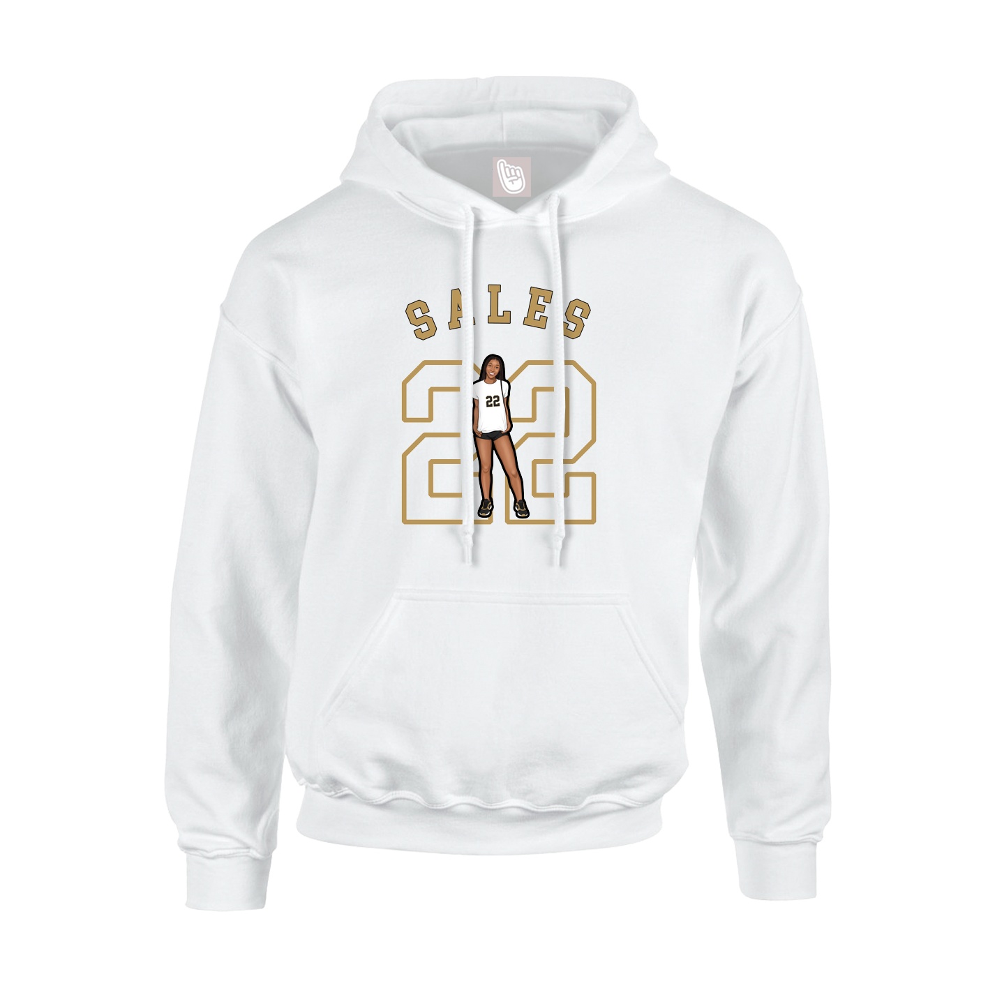 Hoodie — Shirsey Arch in White