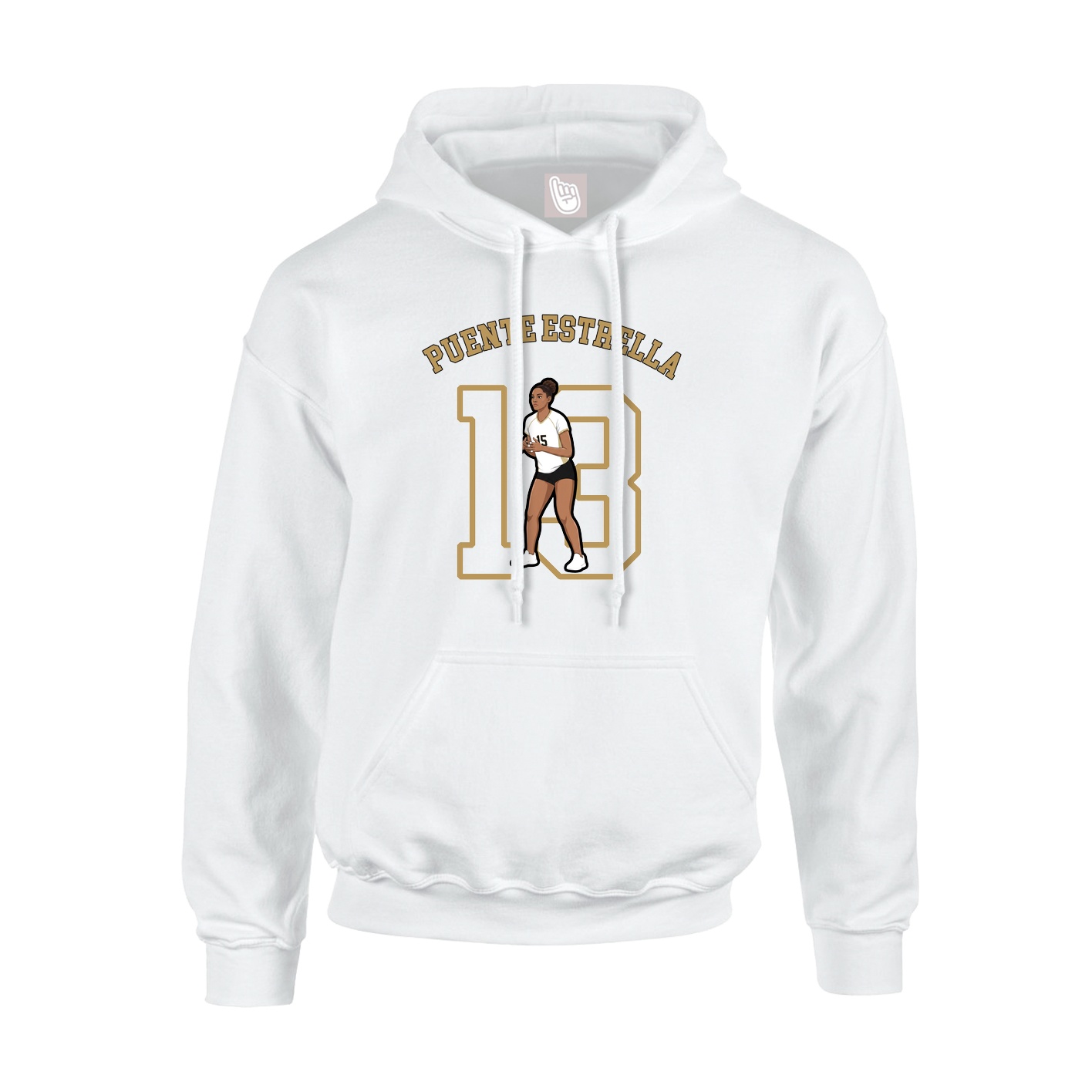 Hoodie — Shirsey Arch in White