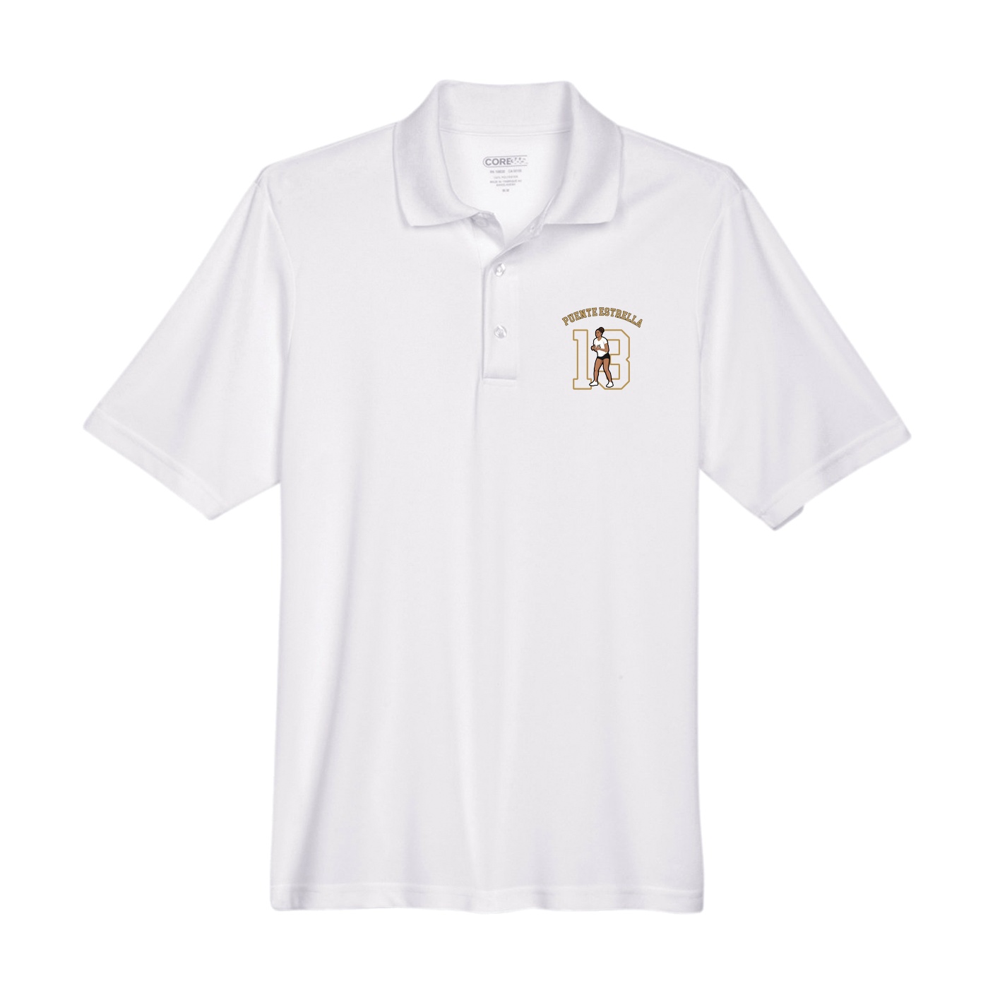 Performance Polo — Shirsey Arch in White