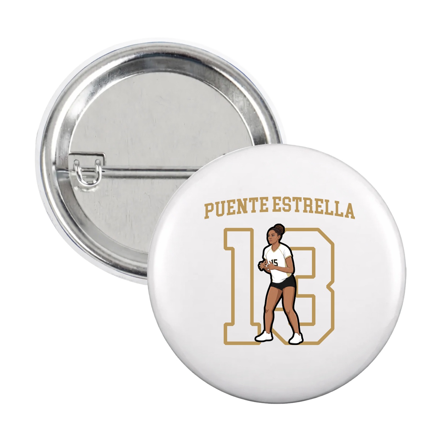 Game Day Button — Shirsey in White