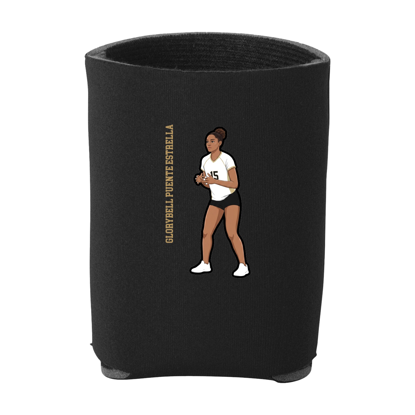 Can Holder — Name Vertical in Black