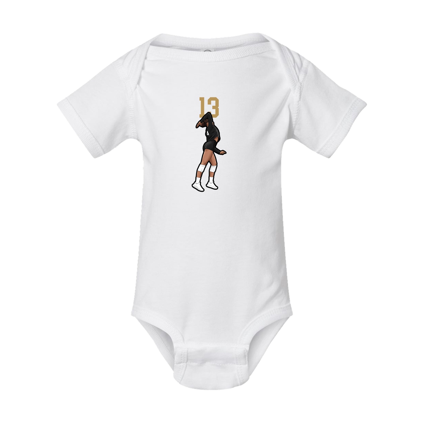 Baby Onesie — Number Top in White