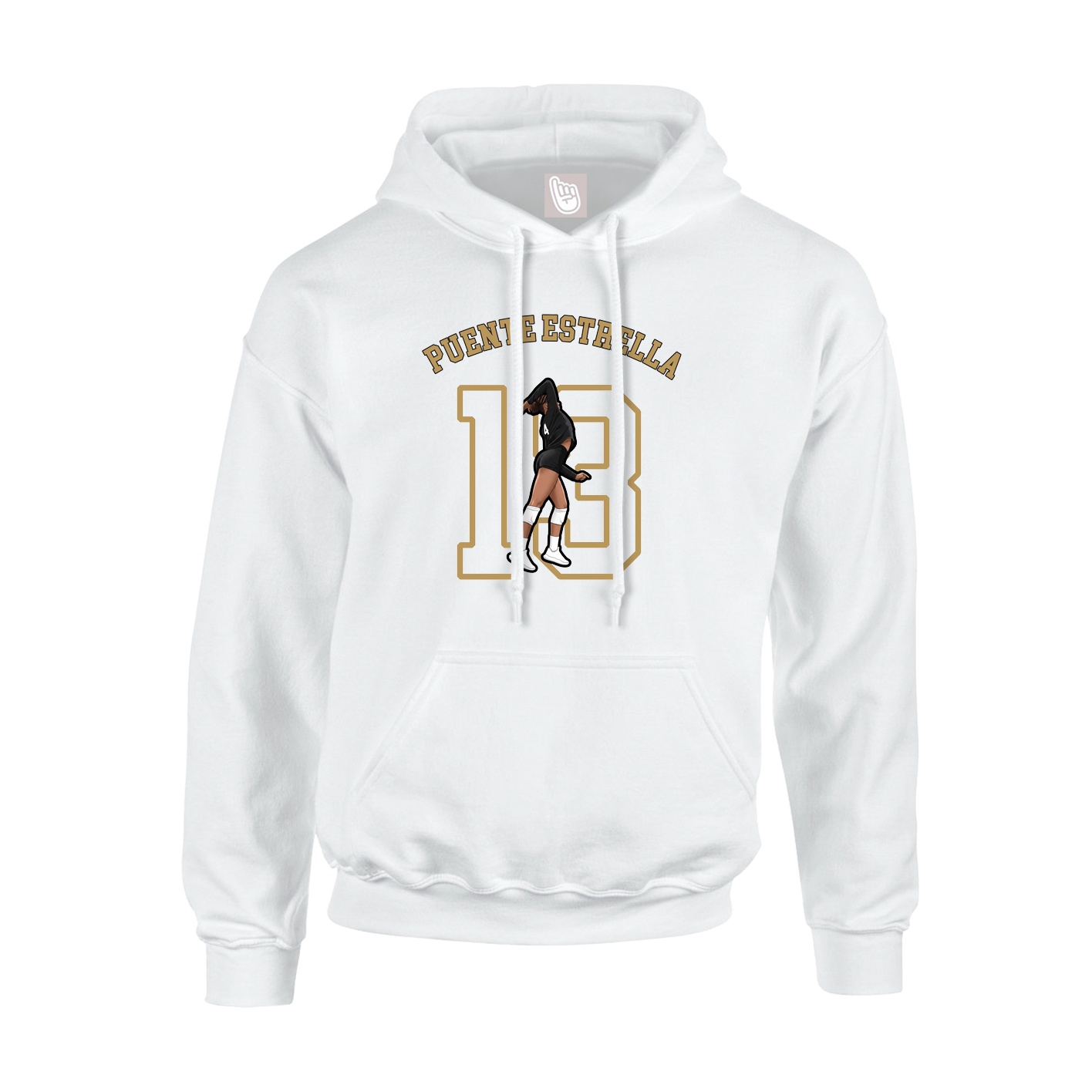 Youth Hoodie — Shirsey Arch in White