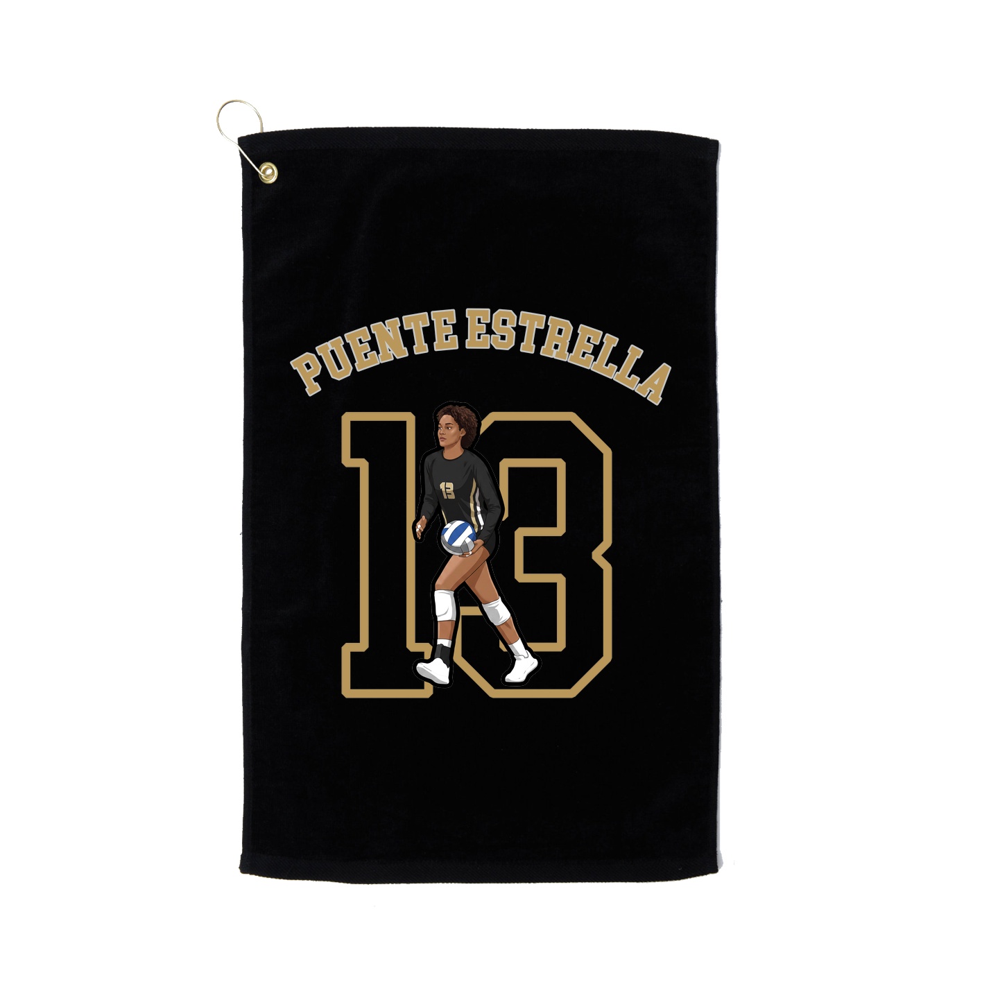 Golf Towel — Shirsey Arch in Black