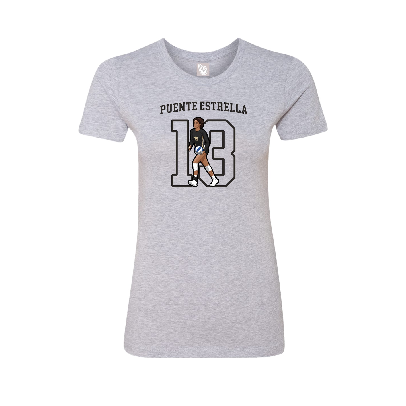 Fitted Women's Tee — Shirsey in Grey