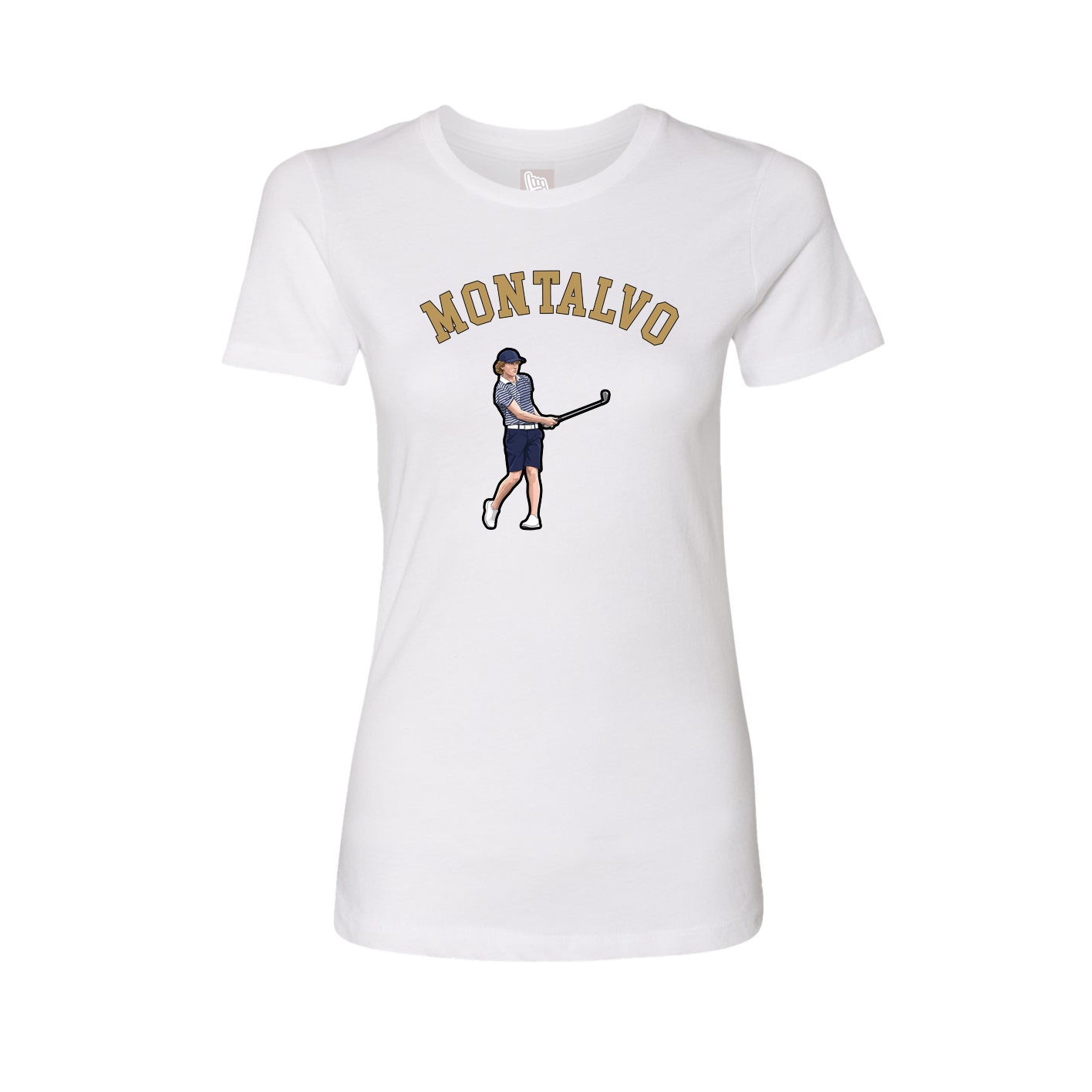 Fitted Women's Tee — Shirsey Arch in White