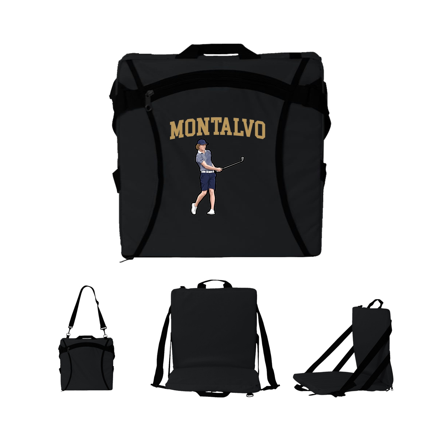 Folding Stadium Seat — Shirsey in Black
