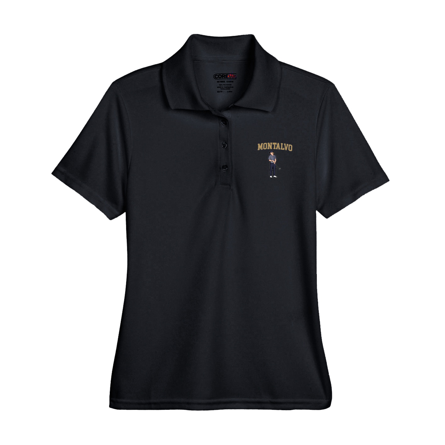 Womens Performance Polo — Shirsey in Black