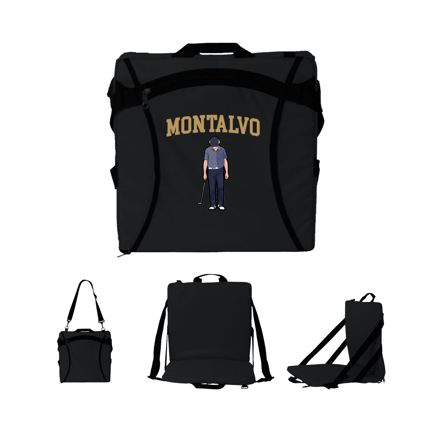 Folding Stadium Seat — Shirsey in Black