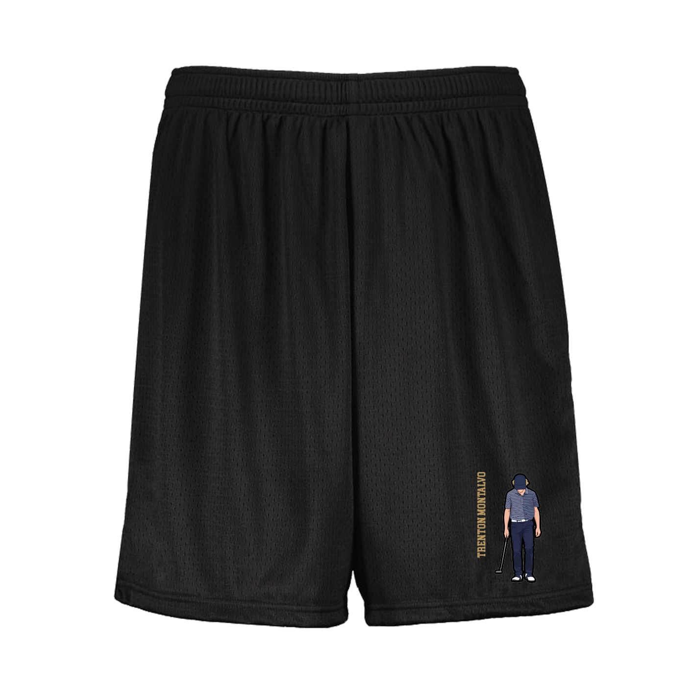 Shorts — Name Vertical in Black