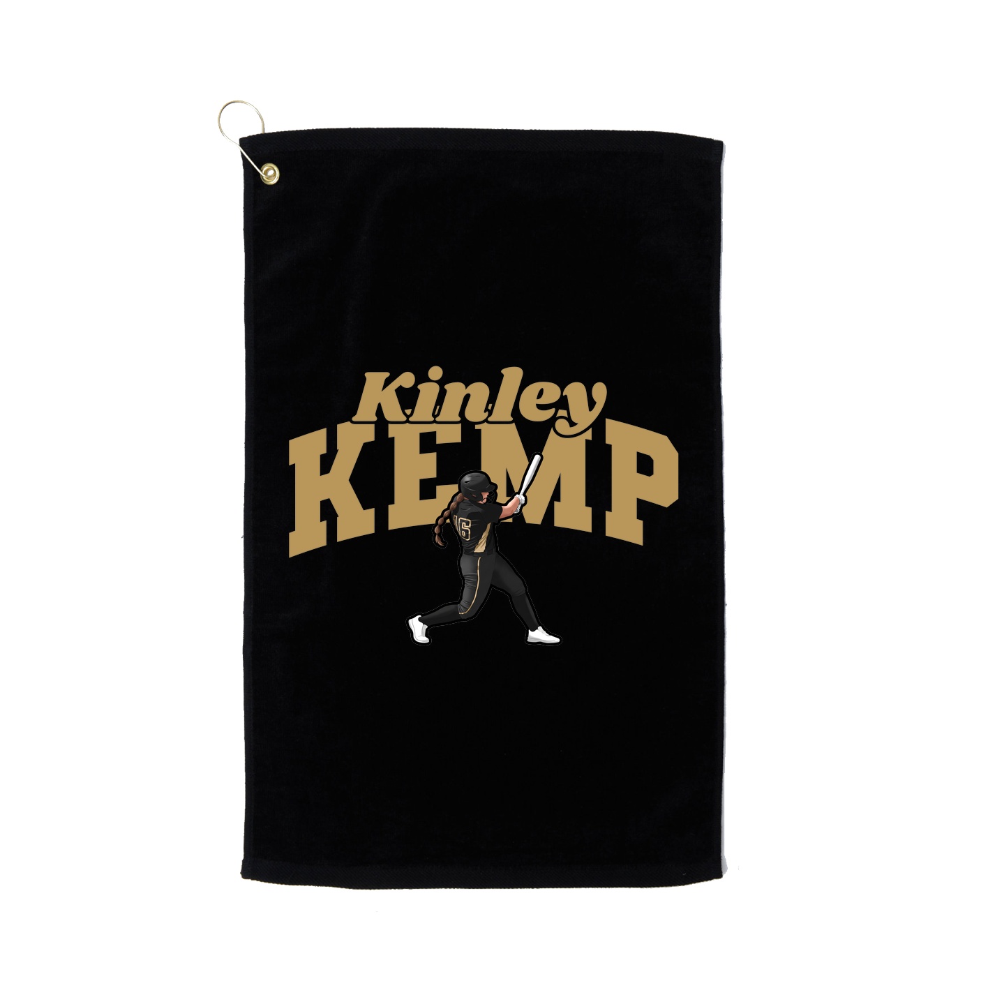 Golf Towel — Signature Arch in Black