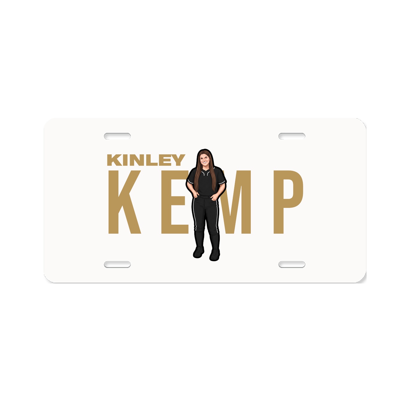 License Plate — Player Name in Classic