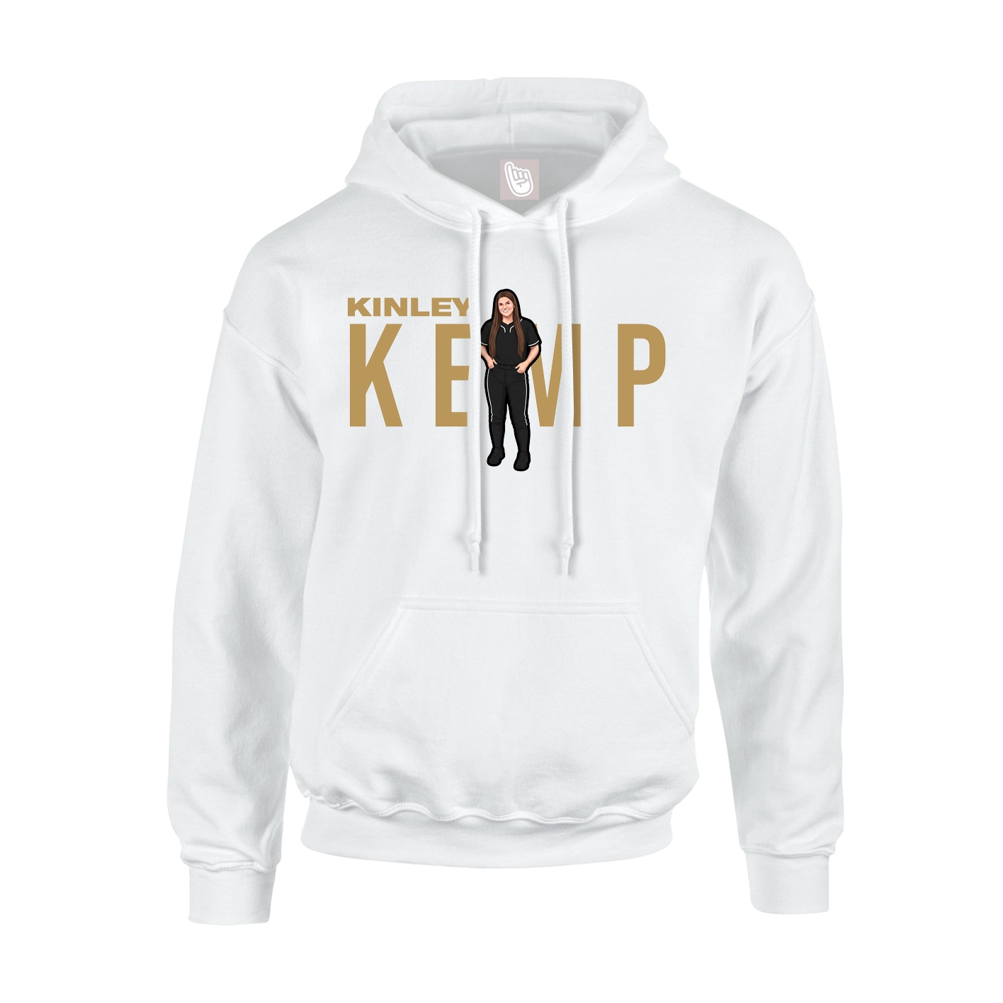 Hoodie — Player Name in White