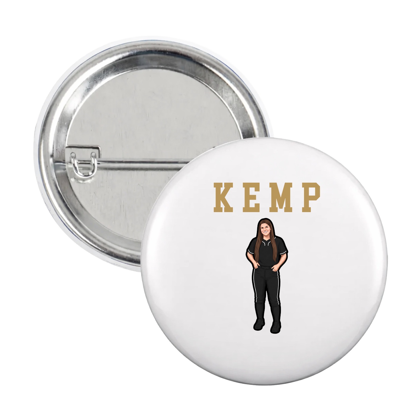 Game Day Button — Shirsey in White