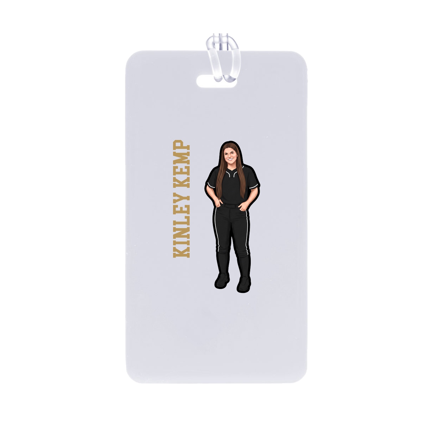 Bag Tag — Name Vertical in Classic