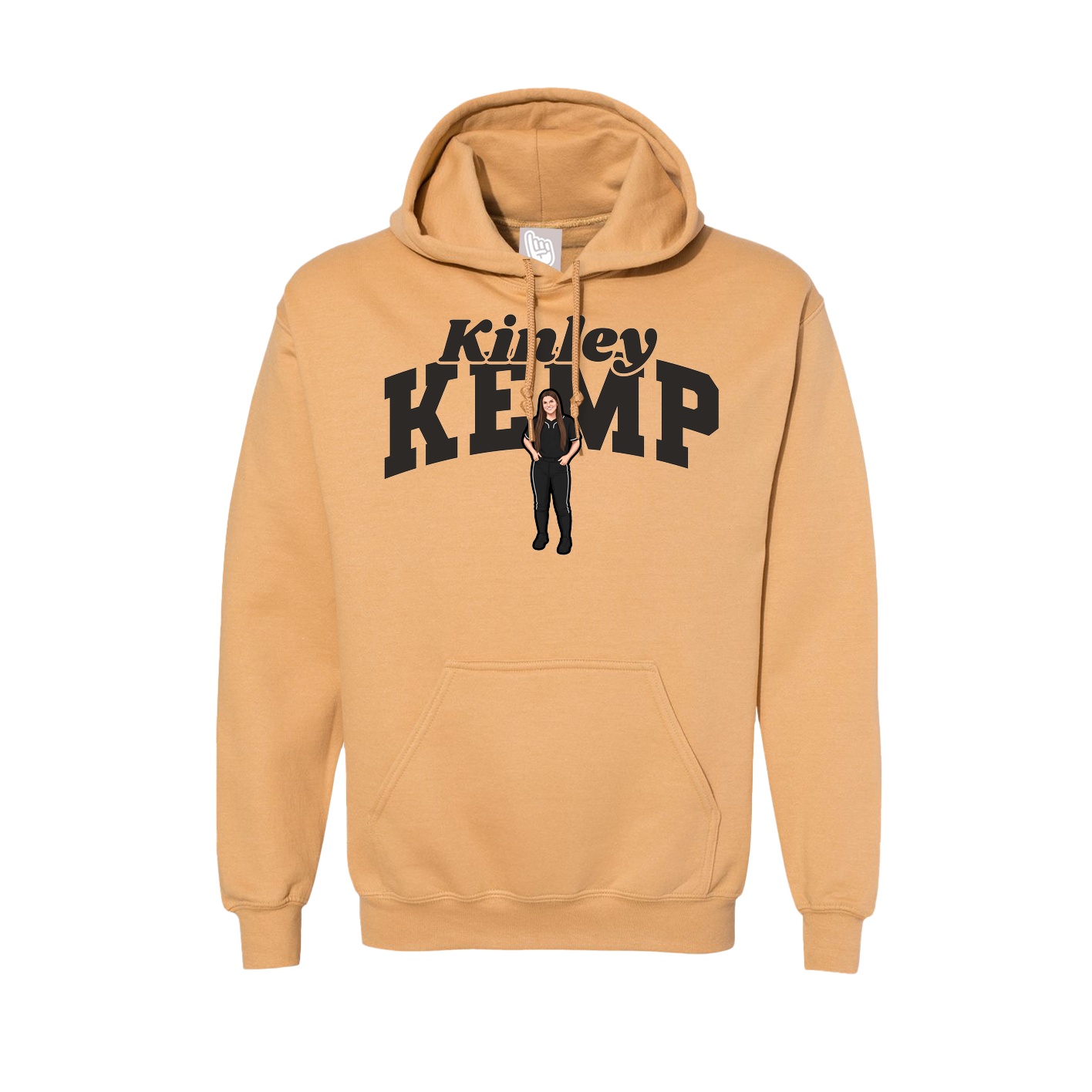 Hoodie — Signature Arch in Vegas Gold