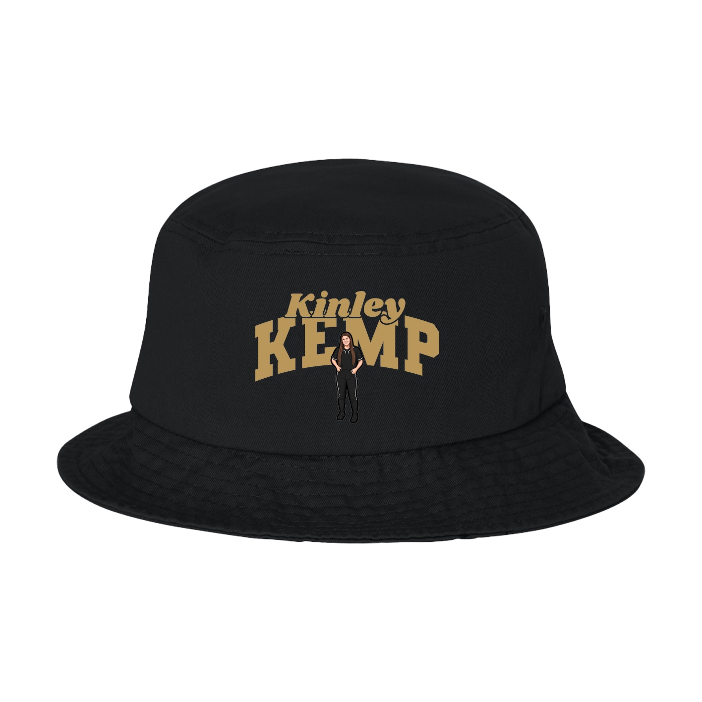 Bucket Cap — Signature Arch in Black