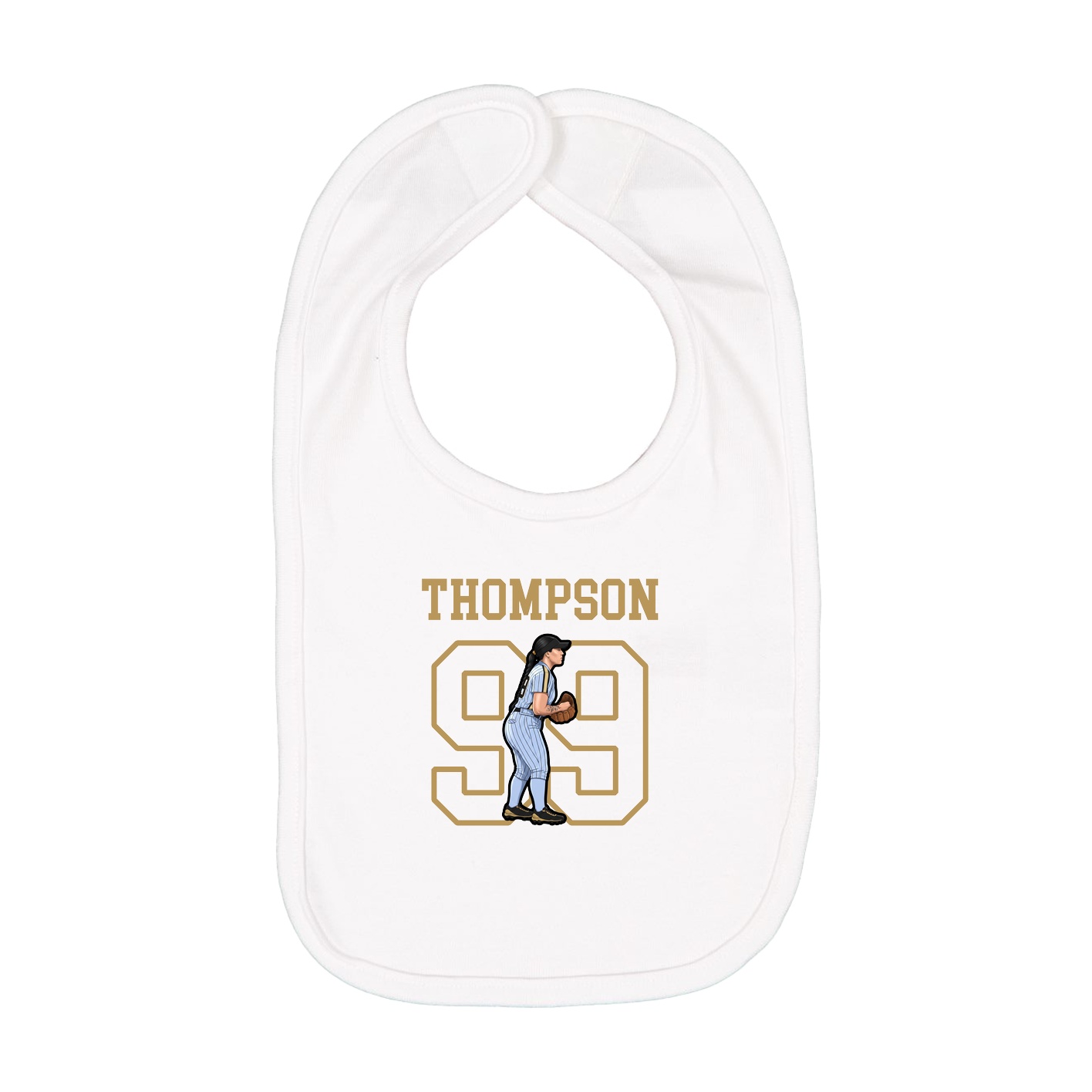 Infant Bib — Shirsey in White