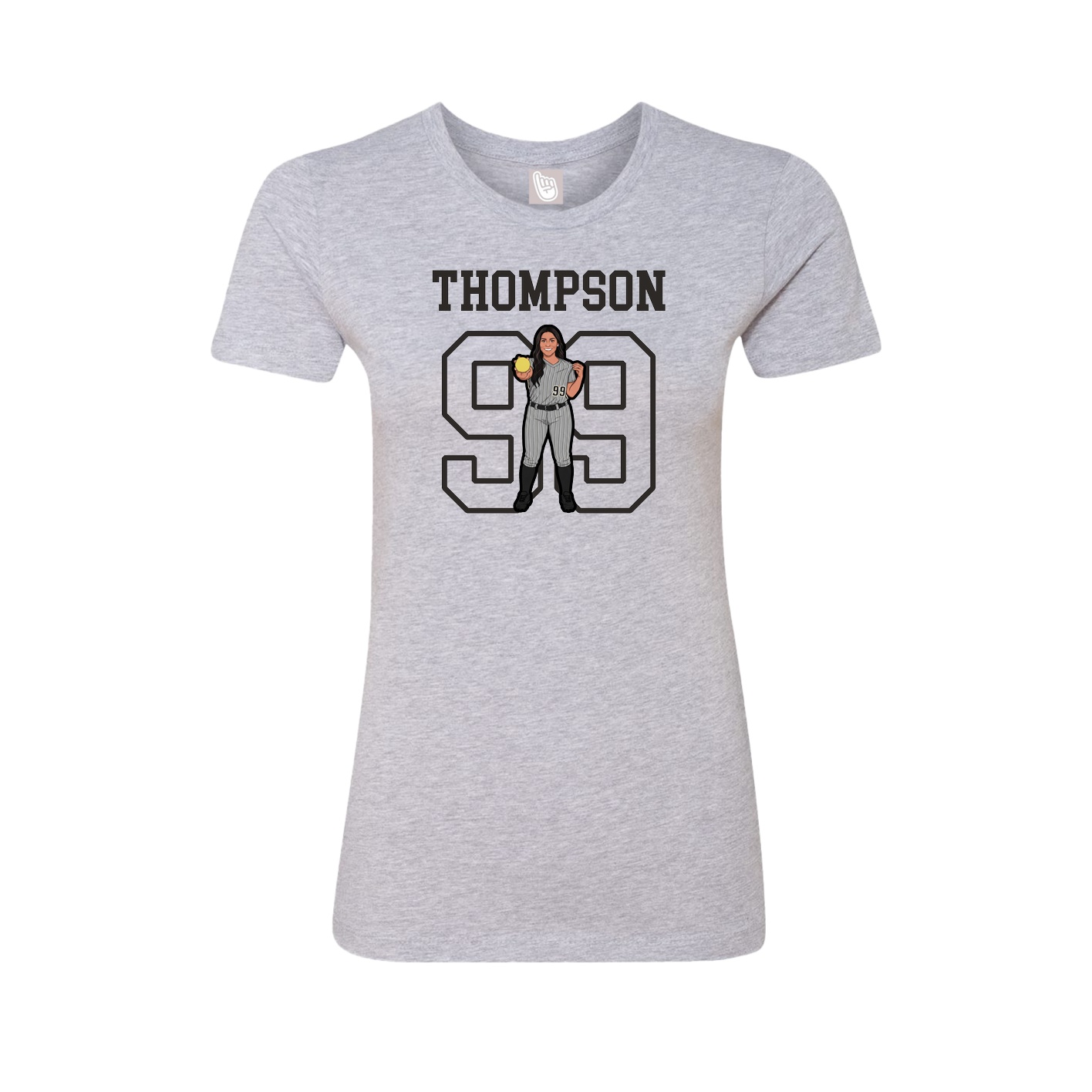Fitted Women's Tee — Shirsey in Grey