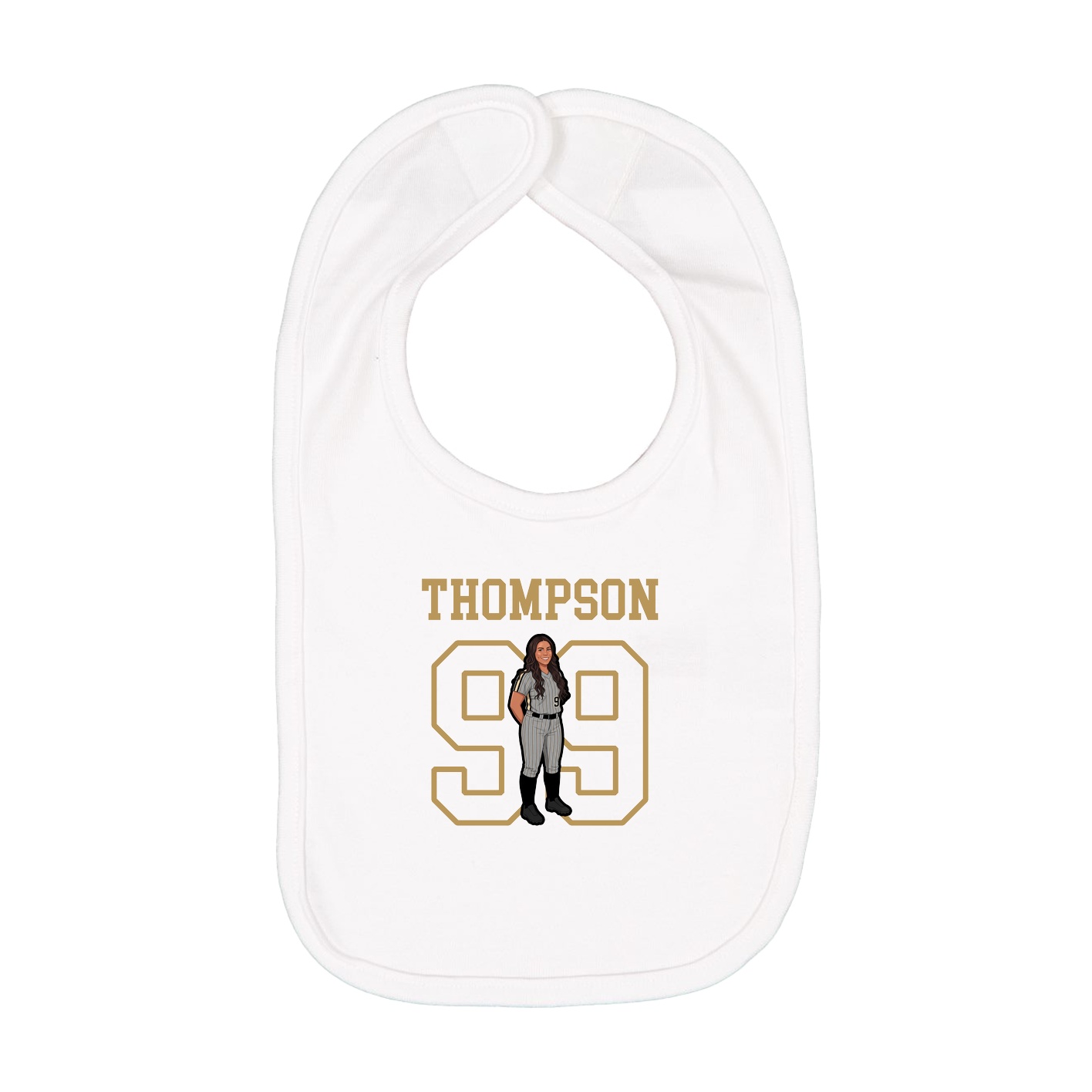 Infant Bib — Shirsey in White