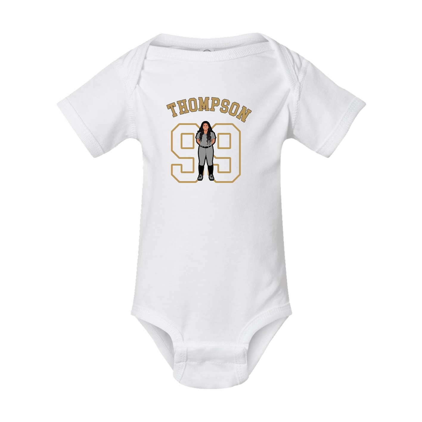 Baby Onesie — Shirsey Arch in White