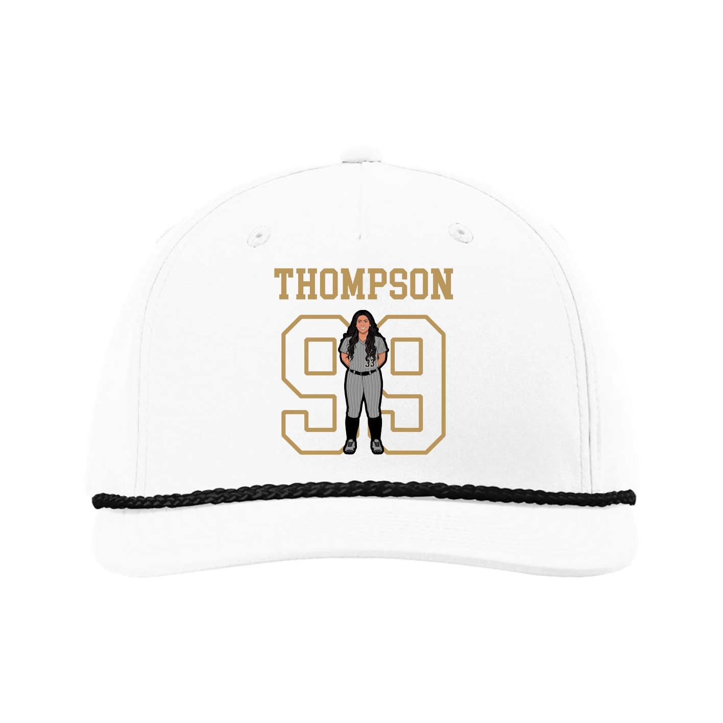 Five-Panel Classic Rope Cap — Shirsey in White