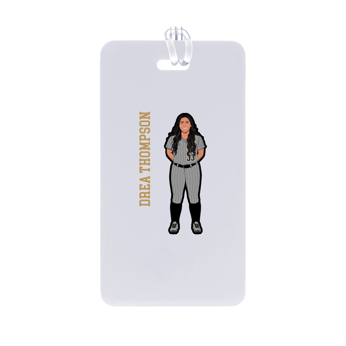 Bag Tag — Name Vertical in Classic