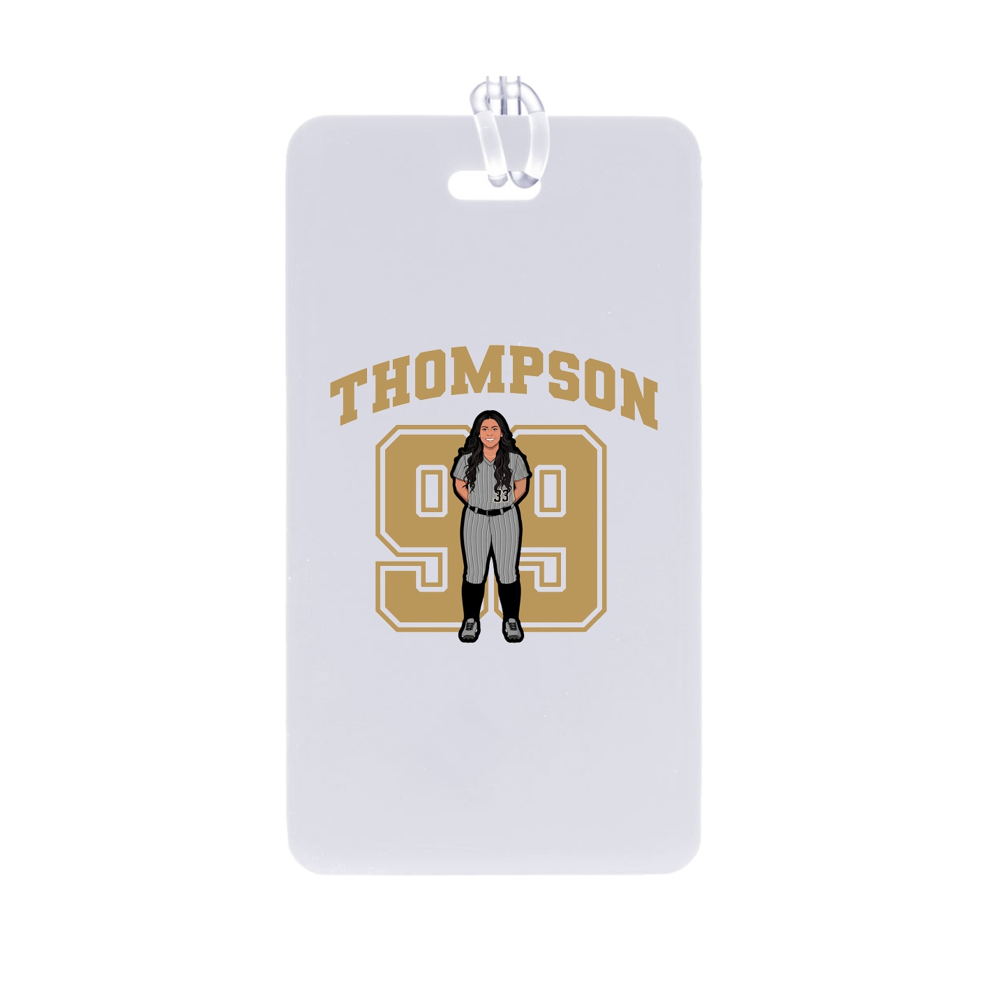Bag Tag — Number in Classic