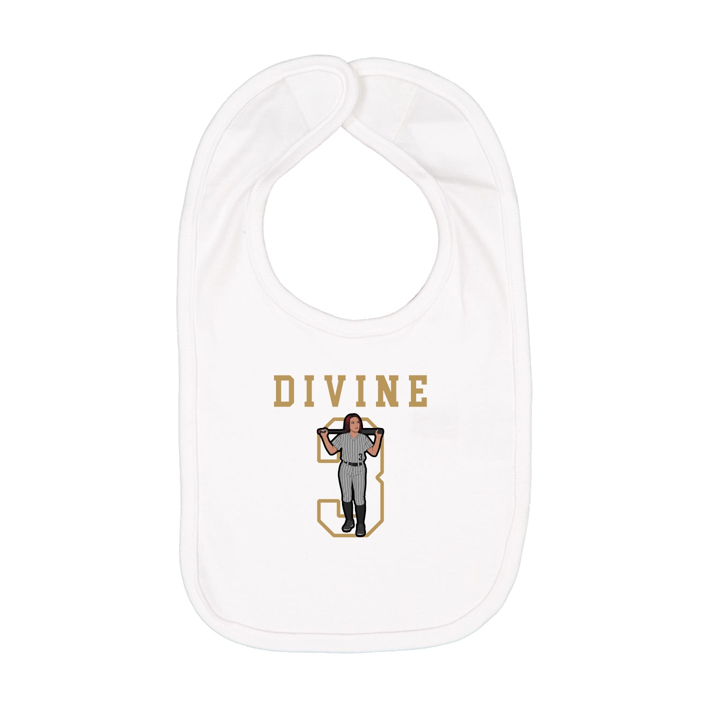 Infant Bib — Shirsey in White