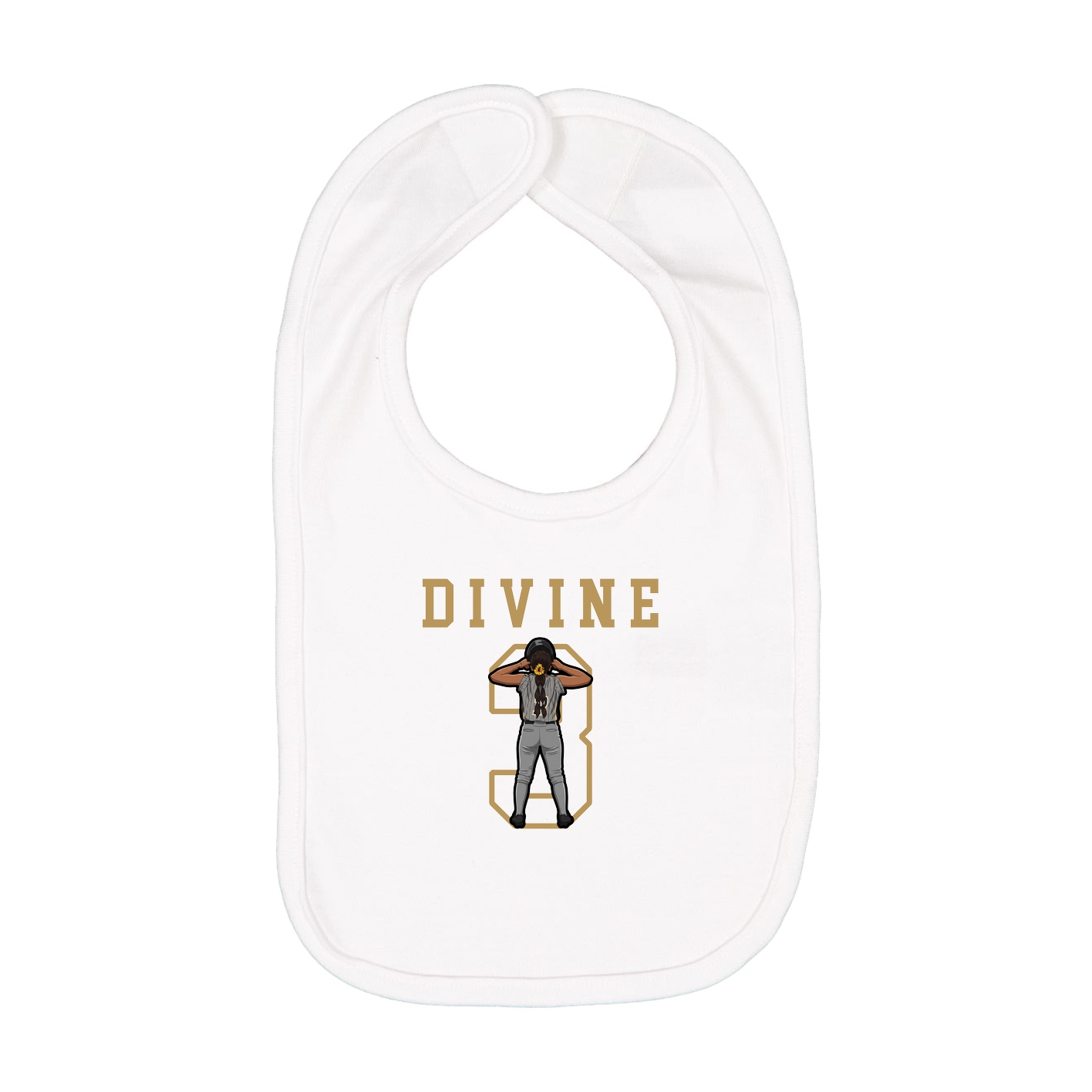 Infant Bib — Shirsey in White
