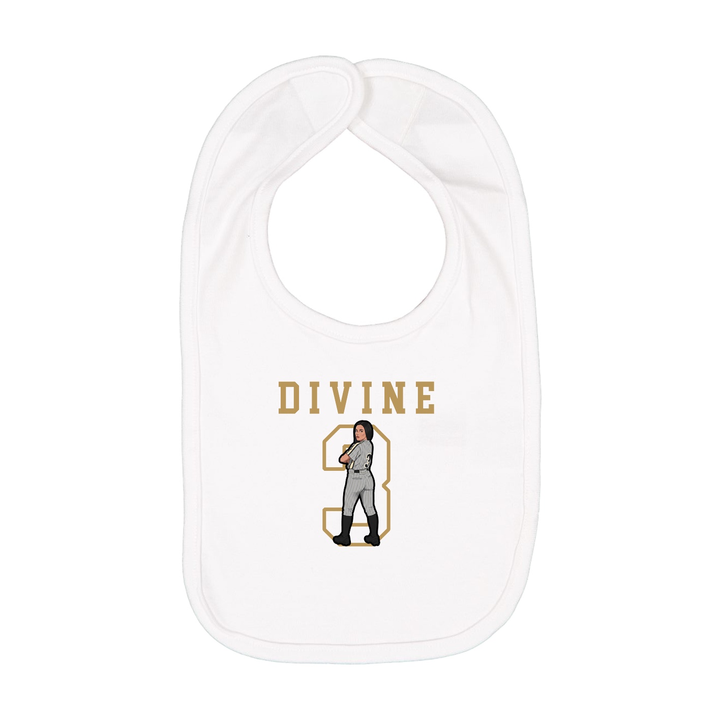Infant Bib — Shirsey in White