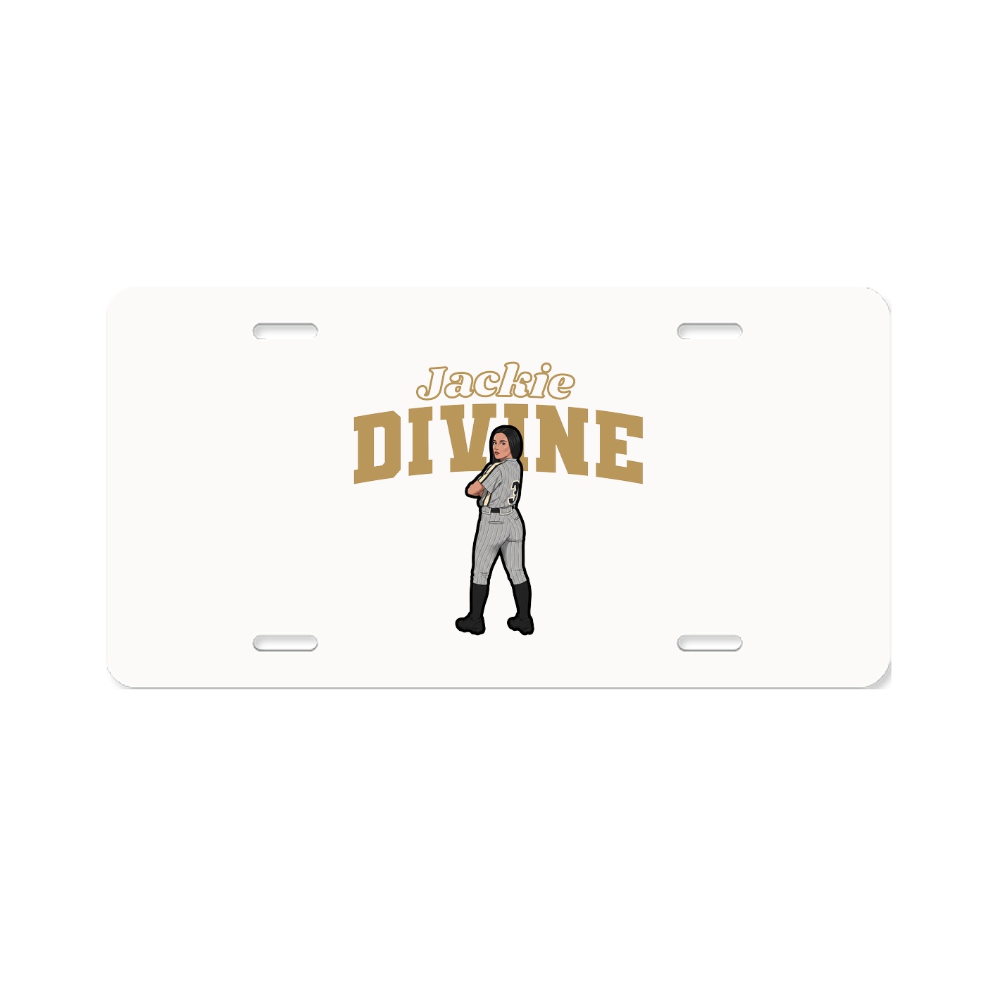License Plate — Name Arch in Classic