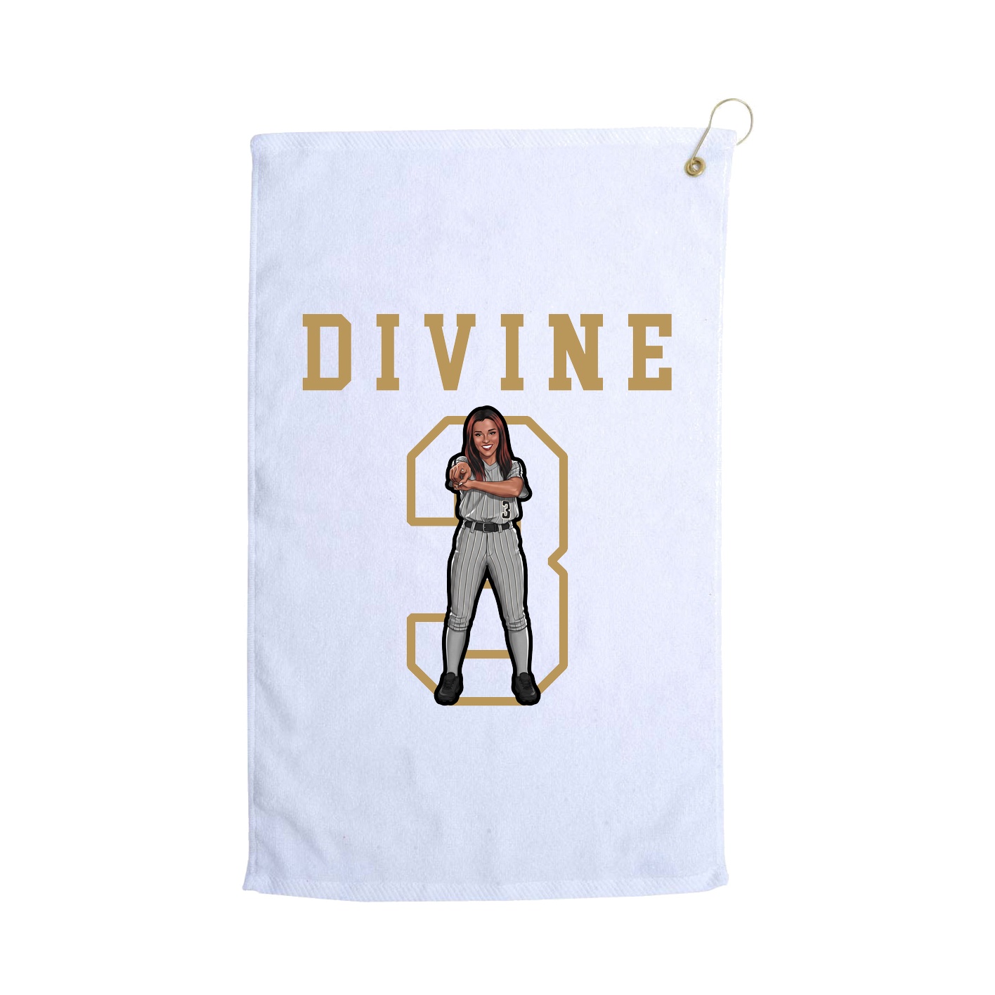Golf Towel — Shirsey in White