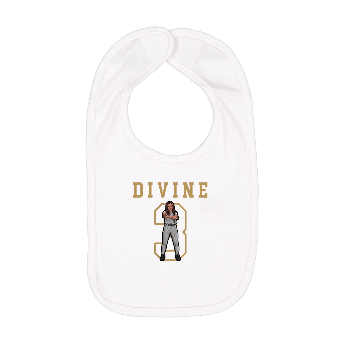 Infant Bib — Shirsey in White
