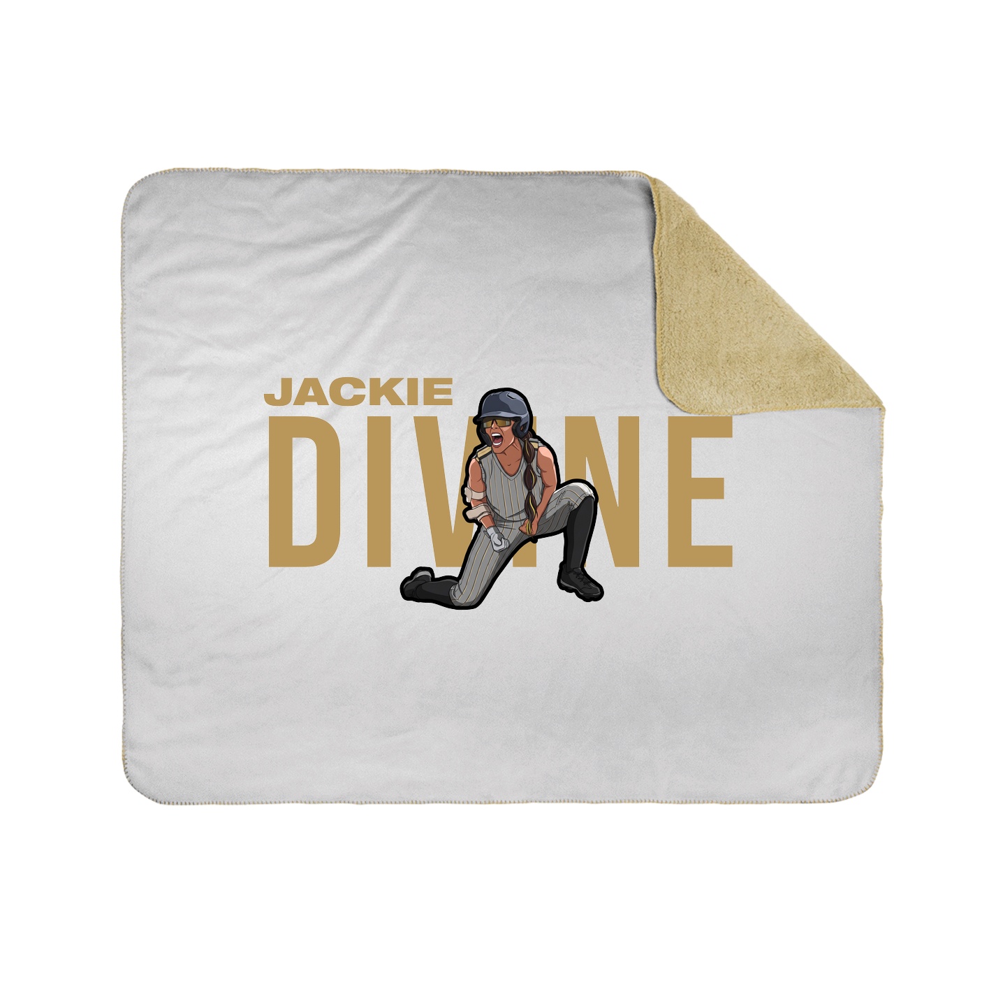 Throw Blanket — Player Name in White