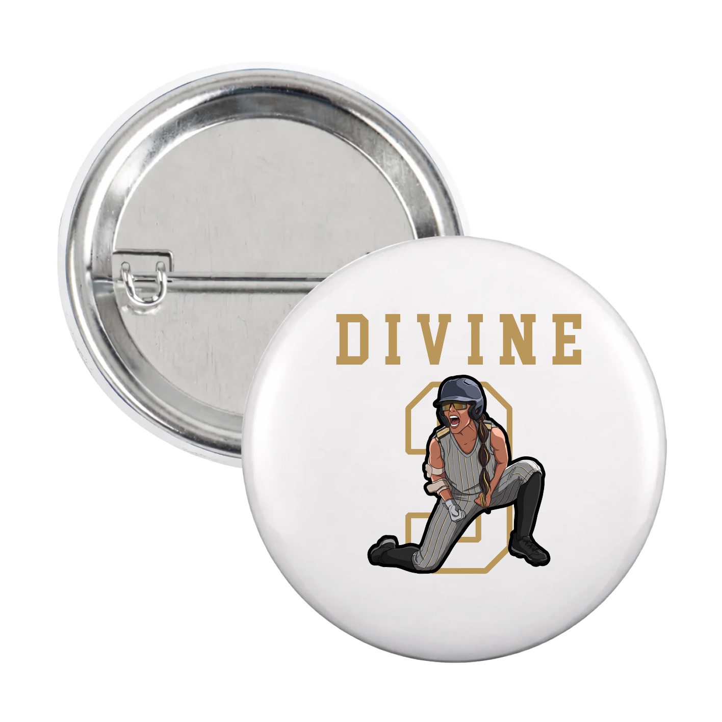 Game Day Button — Shirsey in White