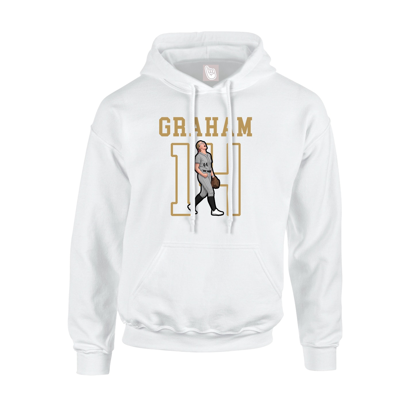 Hoodie — Shirsey in White