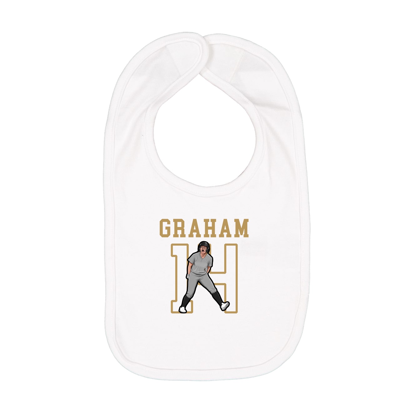 Infant Bib — Shirsey in White