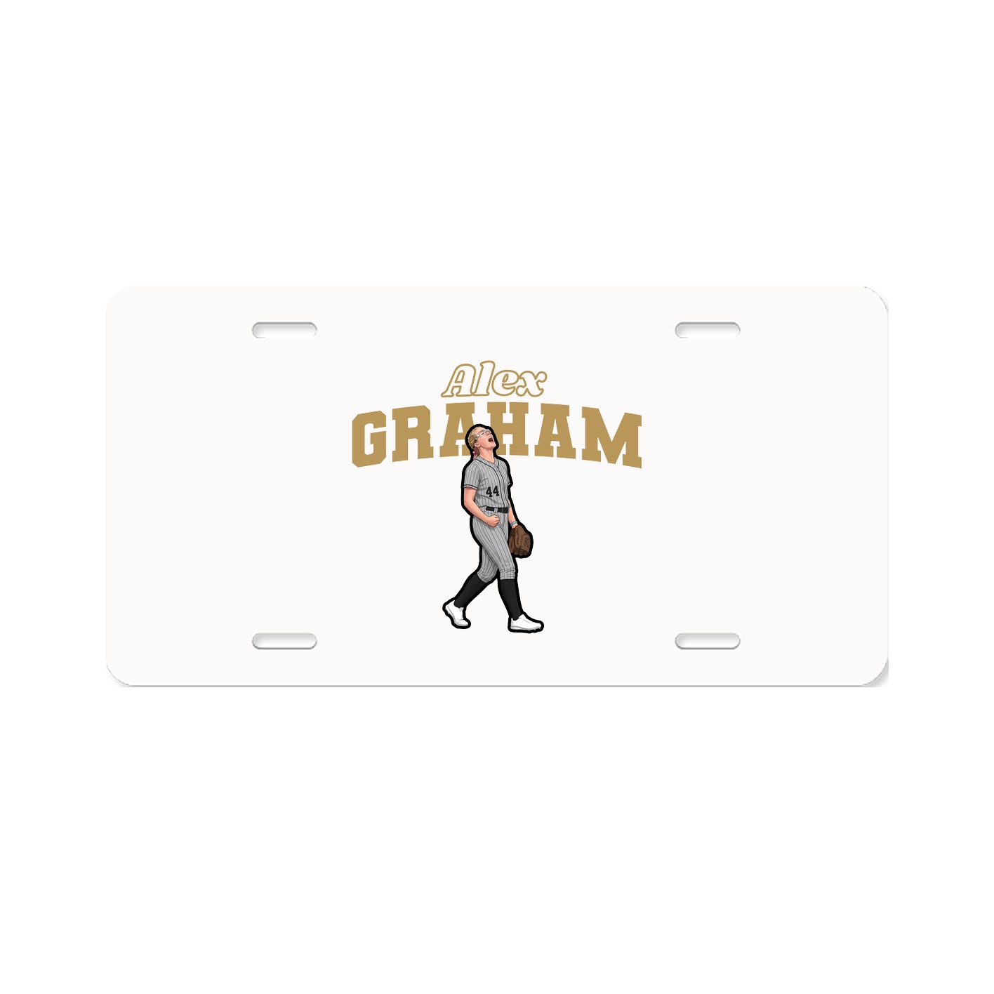 License Plate — Name Arch in Classic