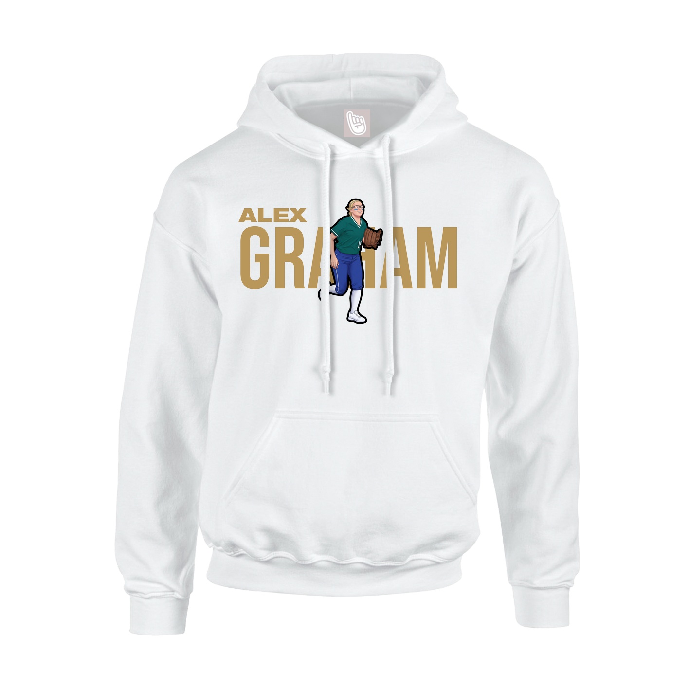 Hoodie — Player Name in White