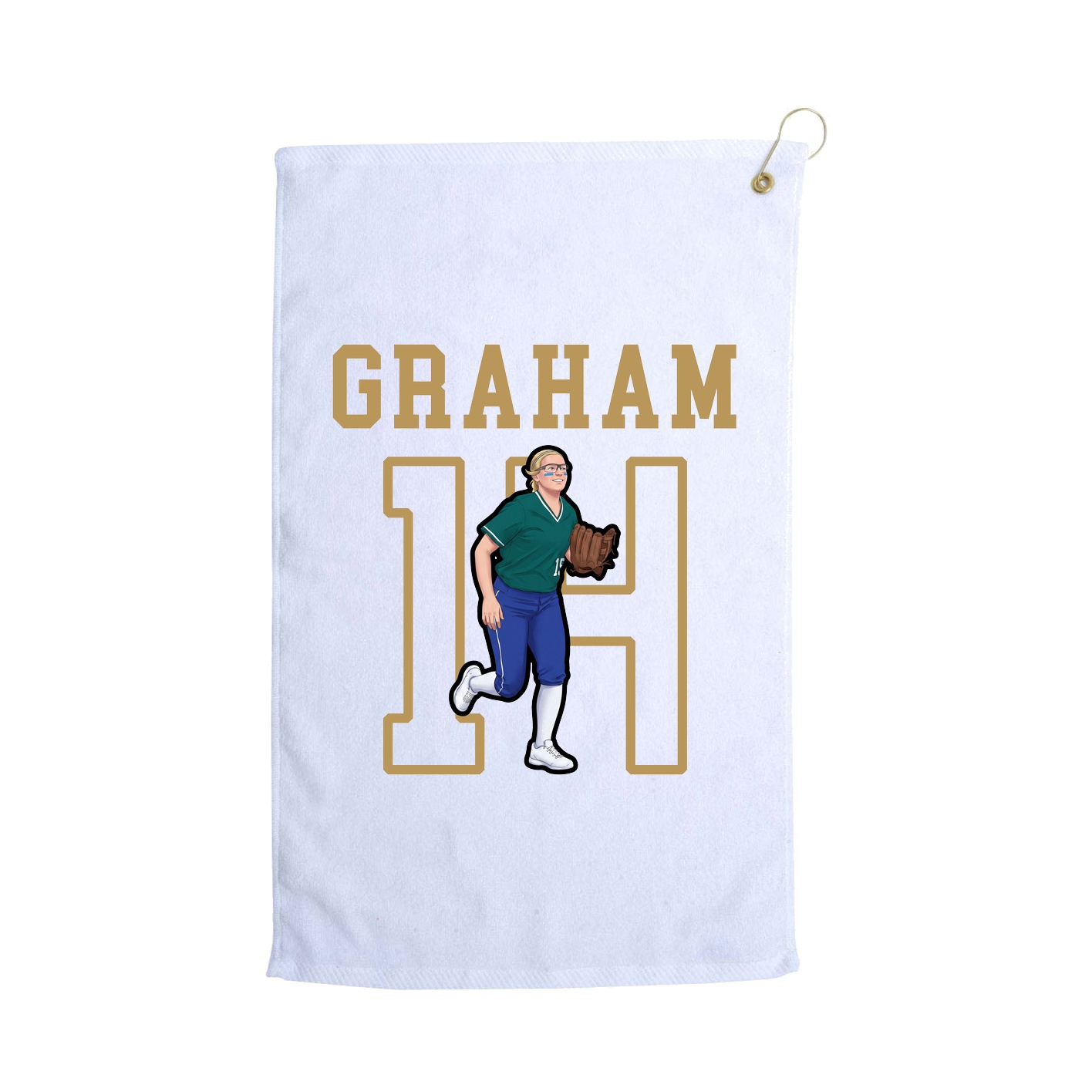 Golf Towel — Shirsey in White