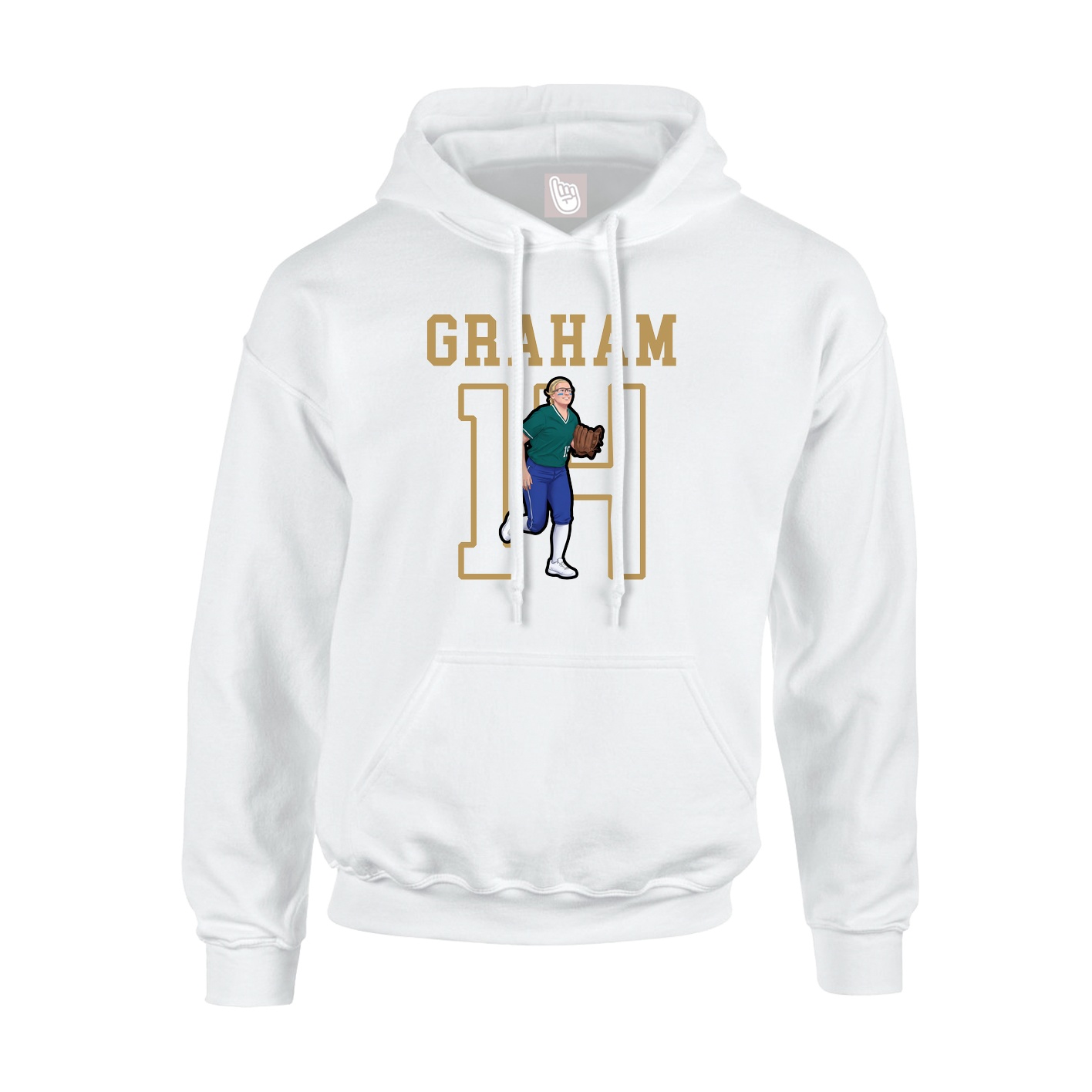 Youth Hoodie — Shirsey in White